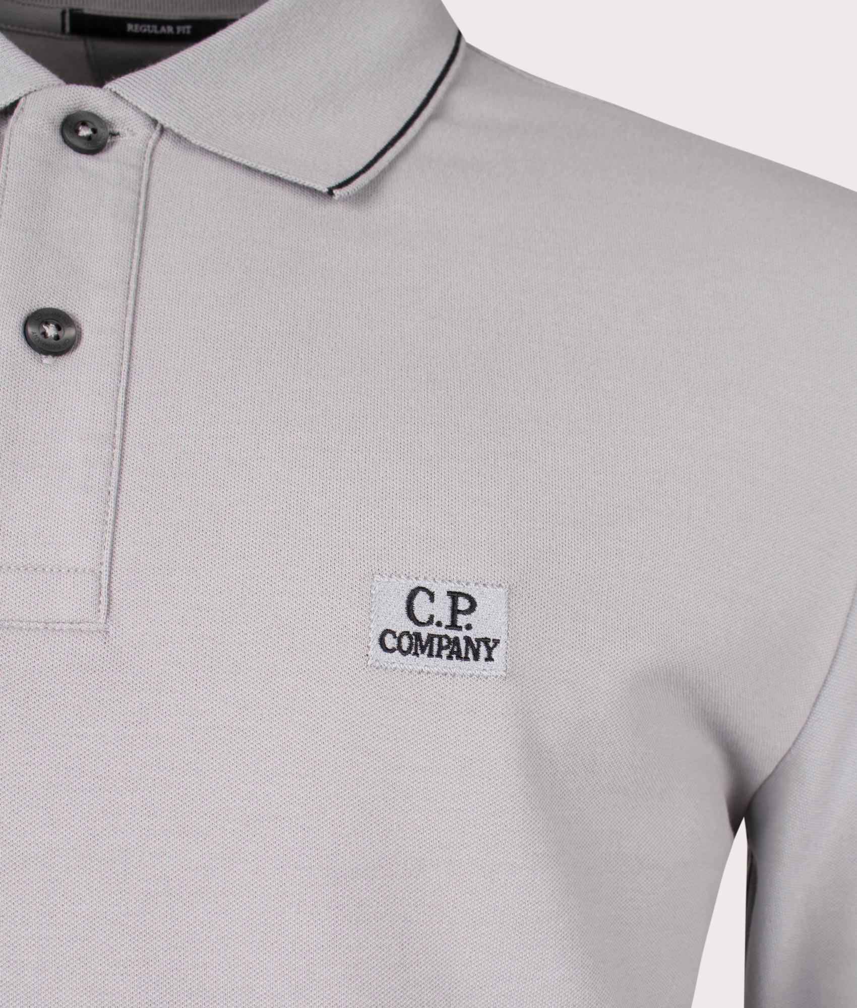 Stretch Piqué Long Sleeve Polo Shirt - Image 2