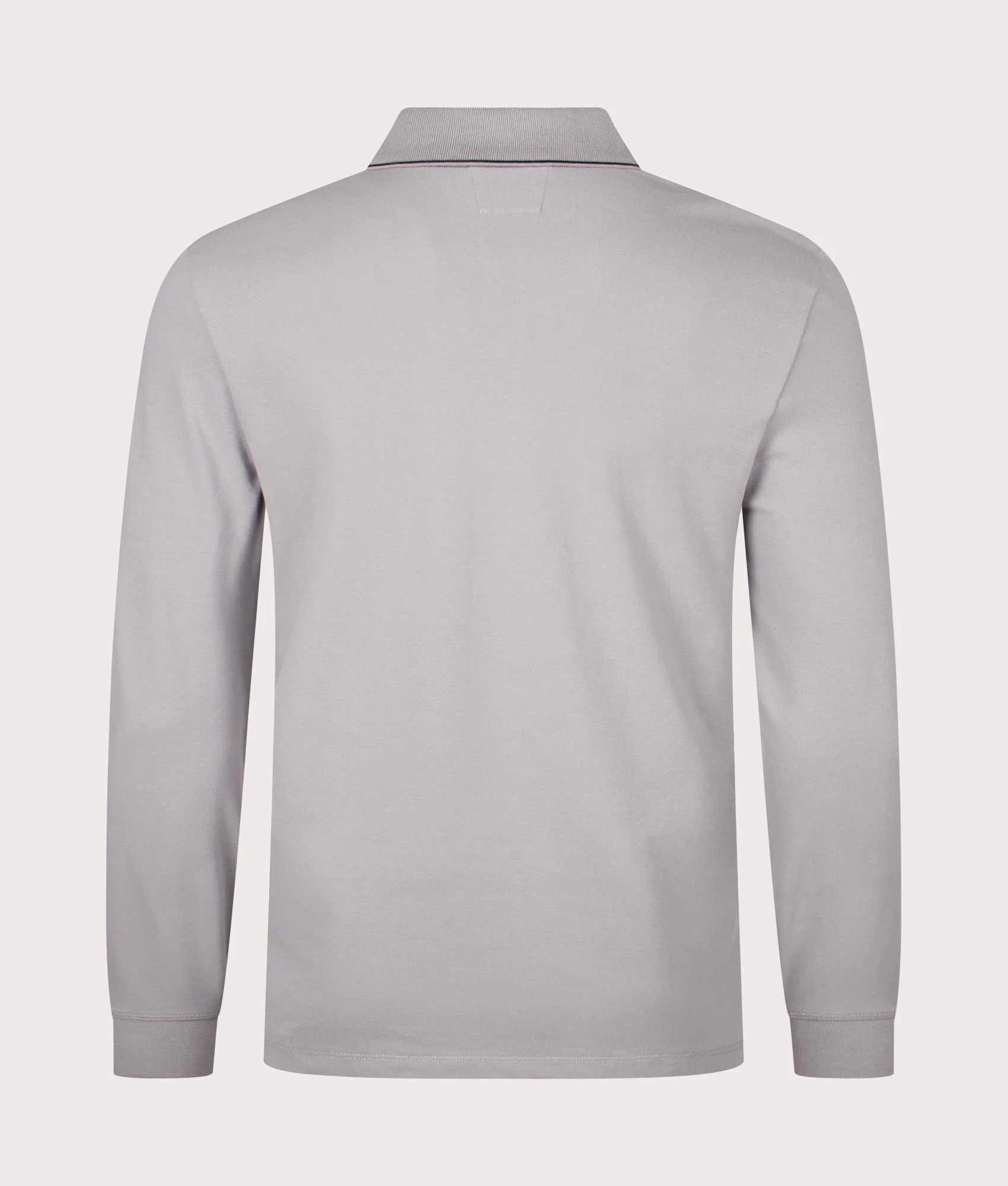 Stretch Piqué Long Sleeve Polo Shirt - Image 3