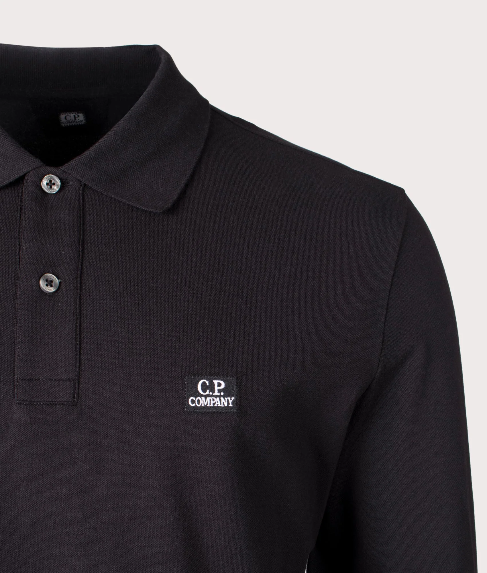 Stretch Piqué Long Sleeve Polo Shirt - Image 2