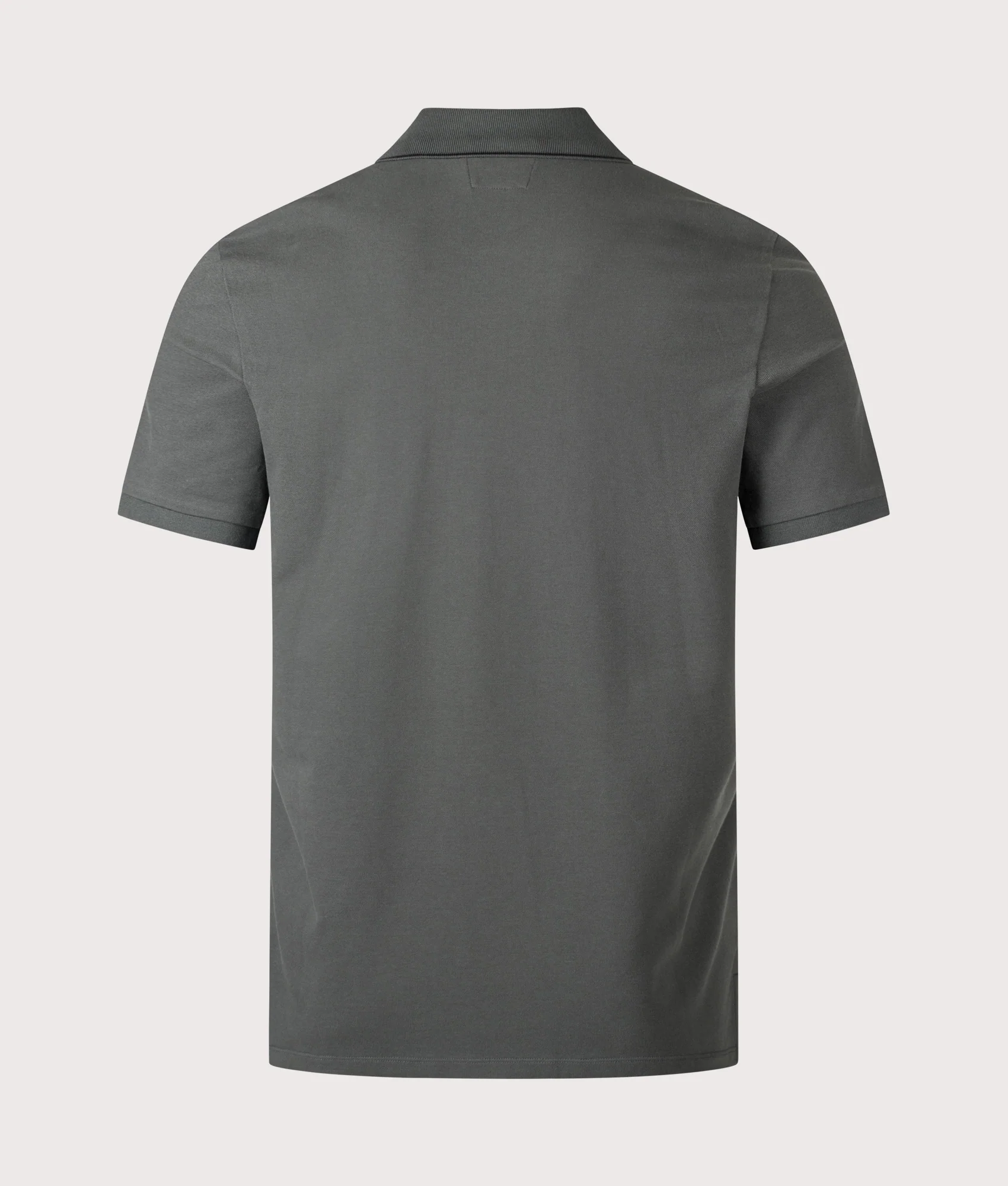 Stretch Piqué Striped Collar Polo Shirt - Image 3
