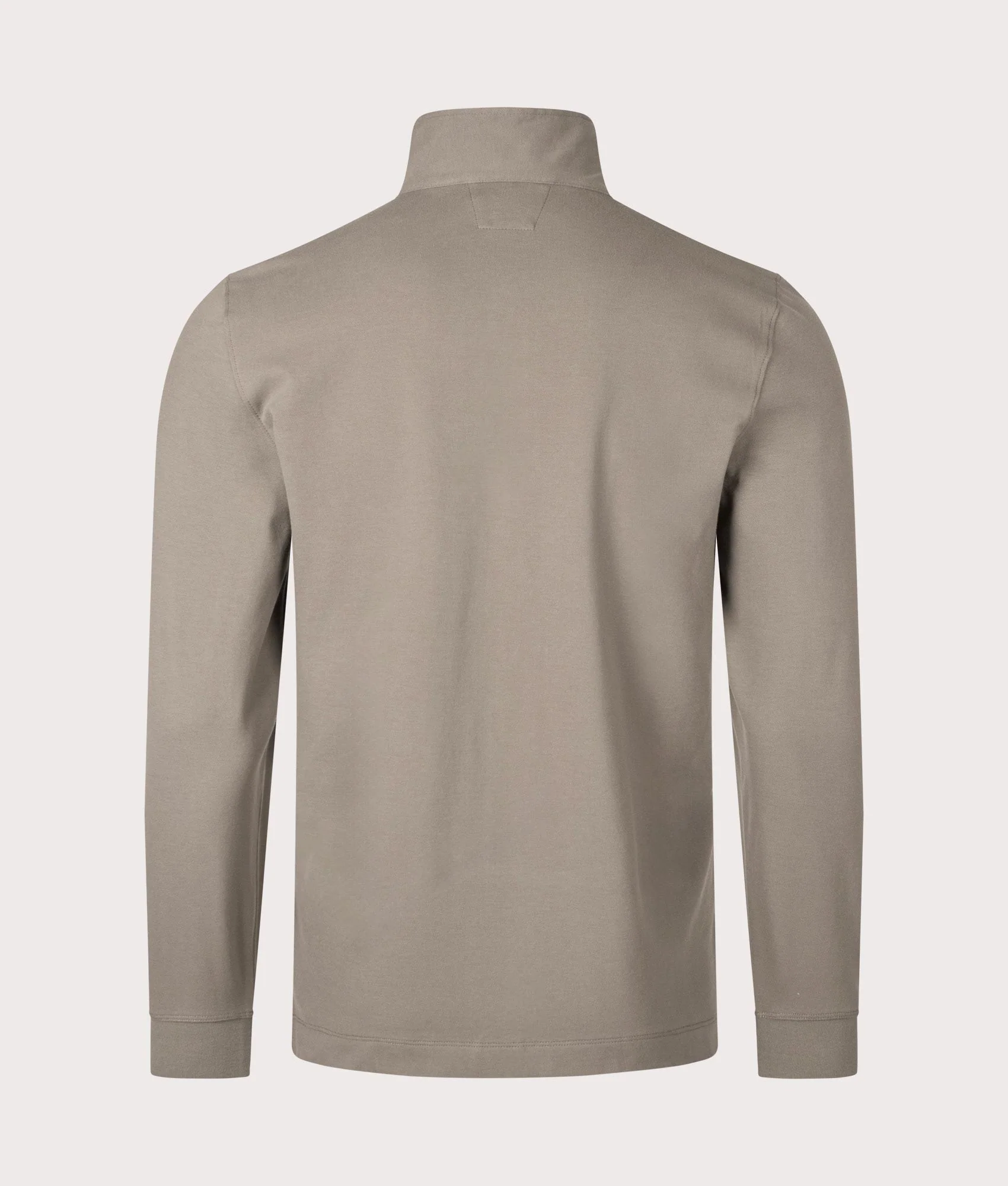 Stretch Piqué Long Sleeve Quarter Zip Polo Shirt - Image 3