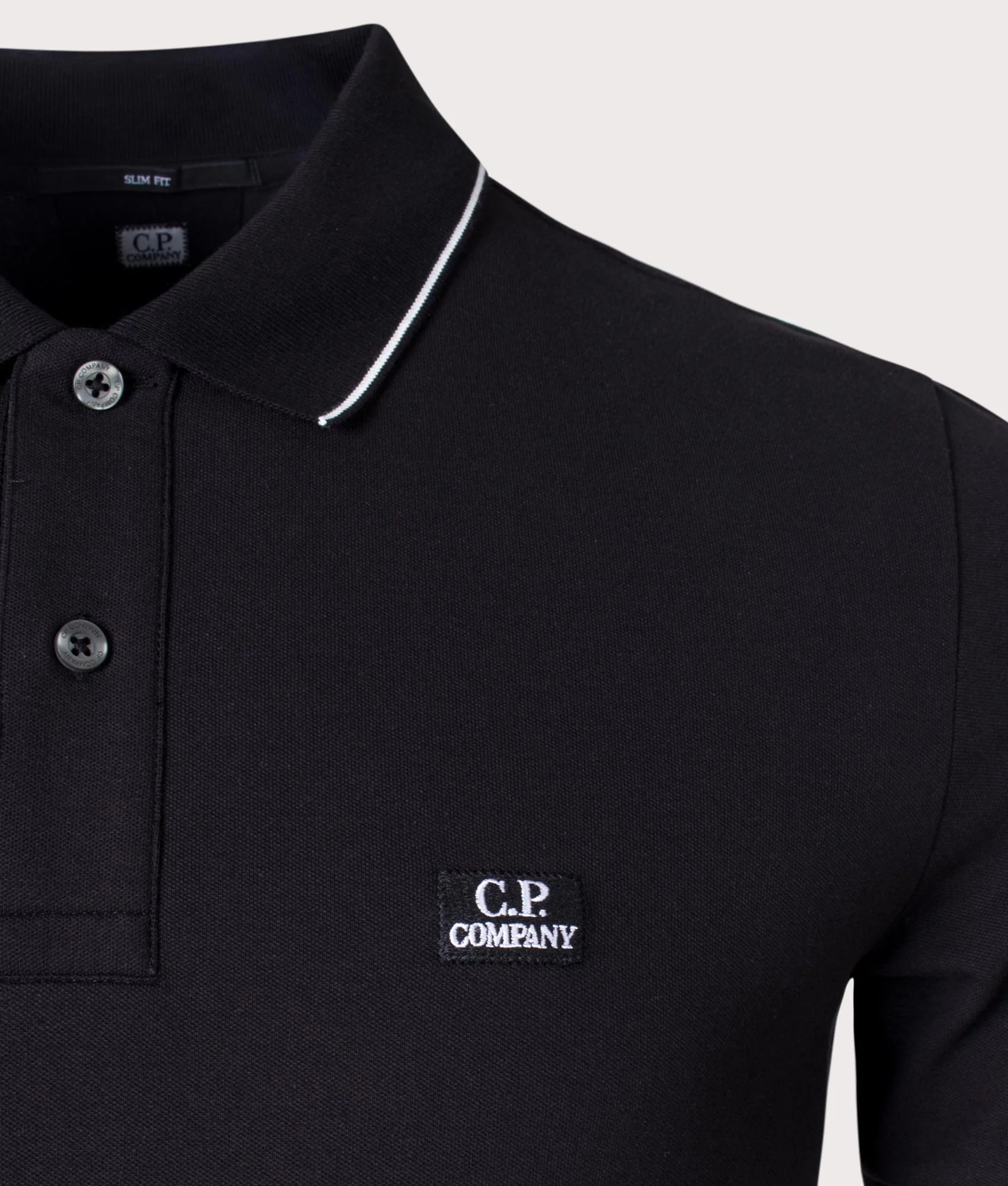 Stretch Piqué Slim Striped Polo Shirt - Image 2
