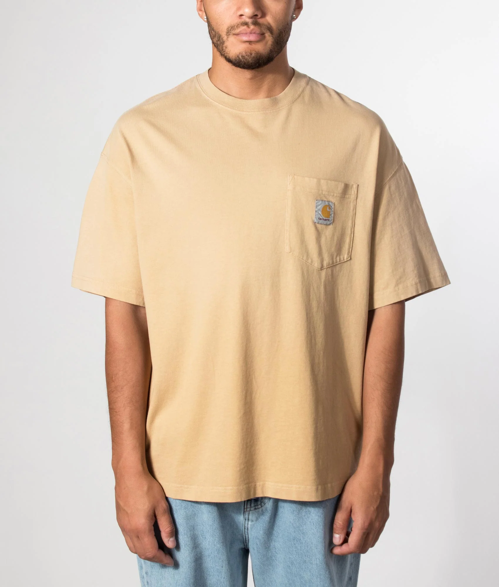 Boxy Loose Fit Hudson Pocket T-Shirt - Image 2