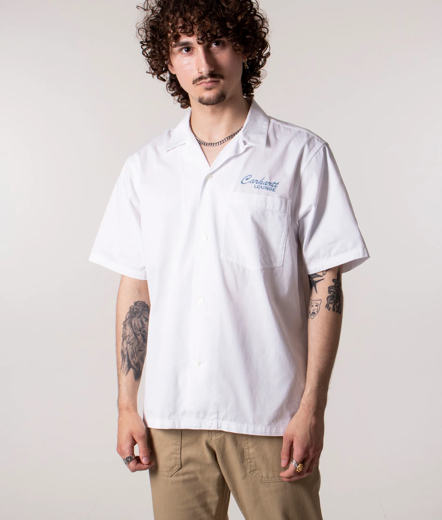 Relaxed Fit Short Sleeve Carhartt Lounge Shirt - Image 3