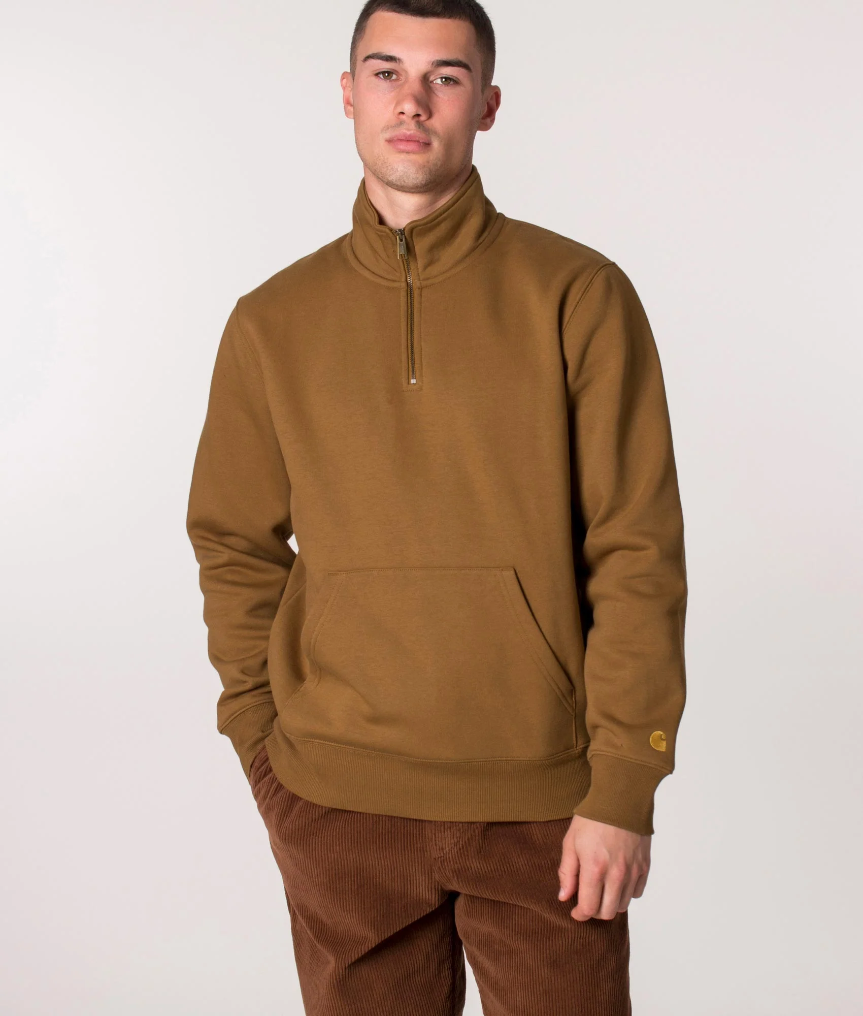 Regular Fit Quarter Zip Chase Sweatshirt
