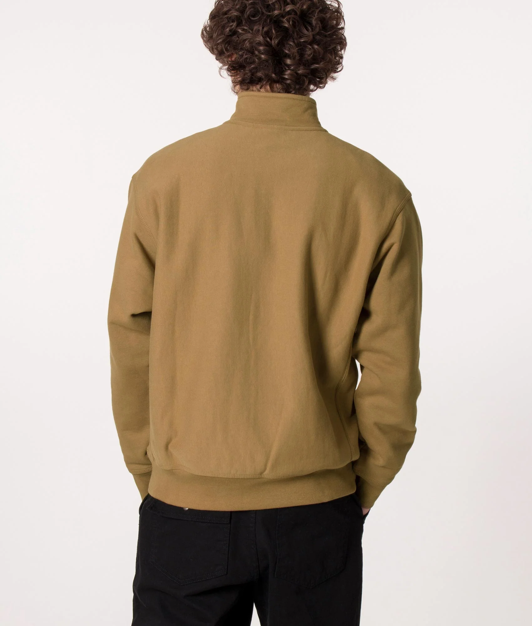 Loose Fit Quarter Zip American Script Sweatshirt - Image 3