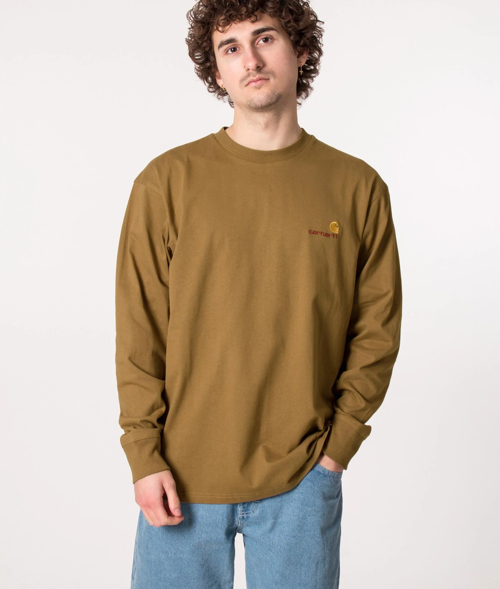Loose Fit American Script Long Sleeve T-Shirt
