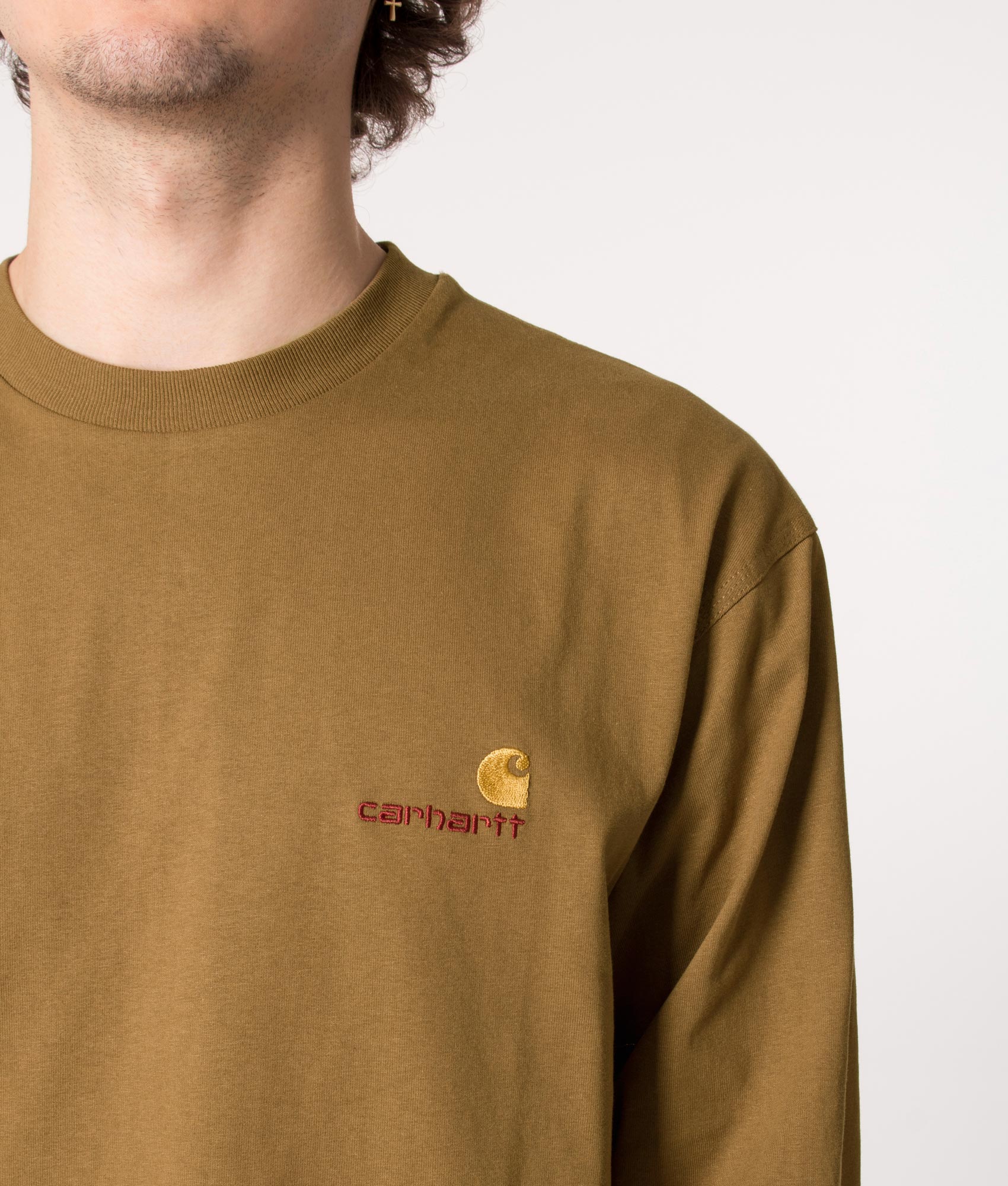 Loose Fit American Script Long Sleeve T-Shirt - Image 2