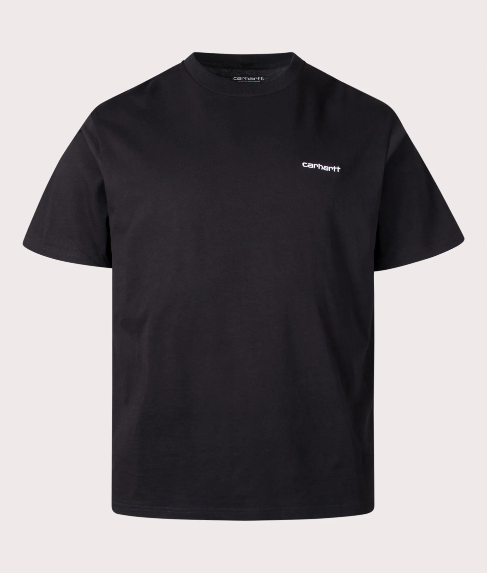 Loose Fit Script Embroidery T-Shirt