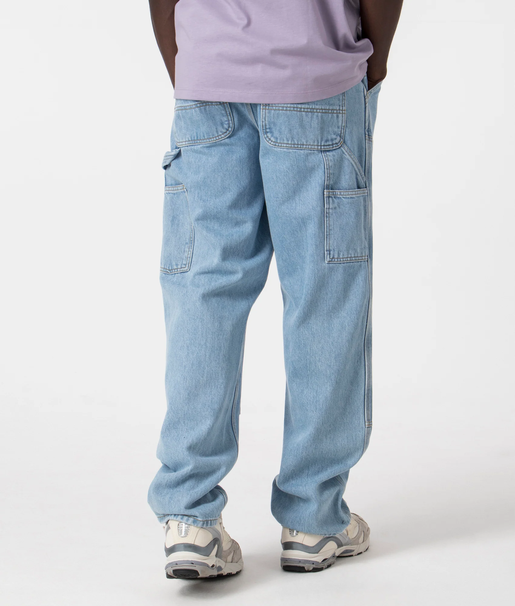 Relaxed Fit Double Knee Pants - Image 3