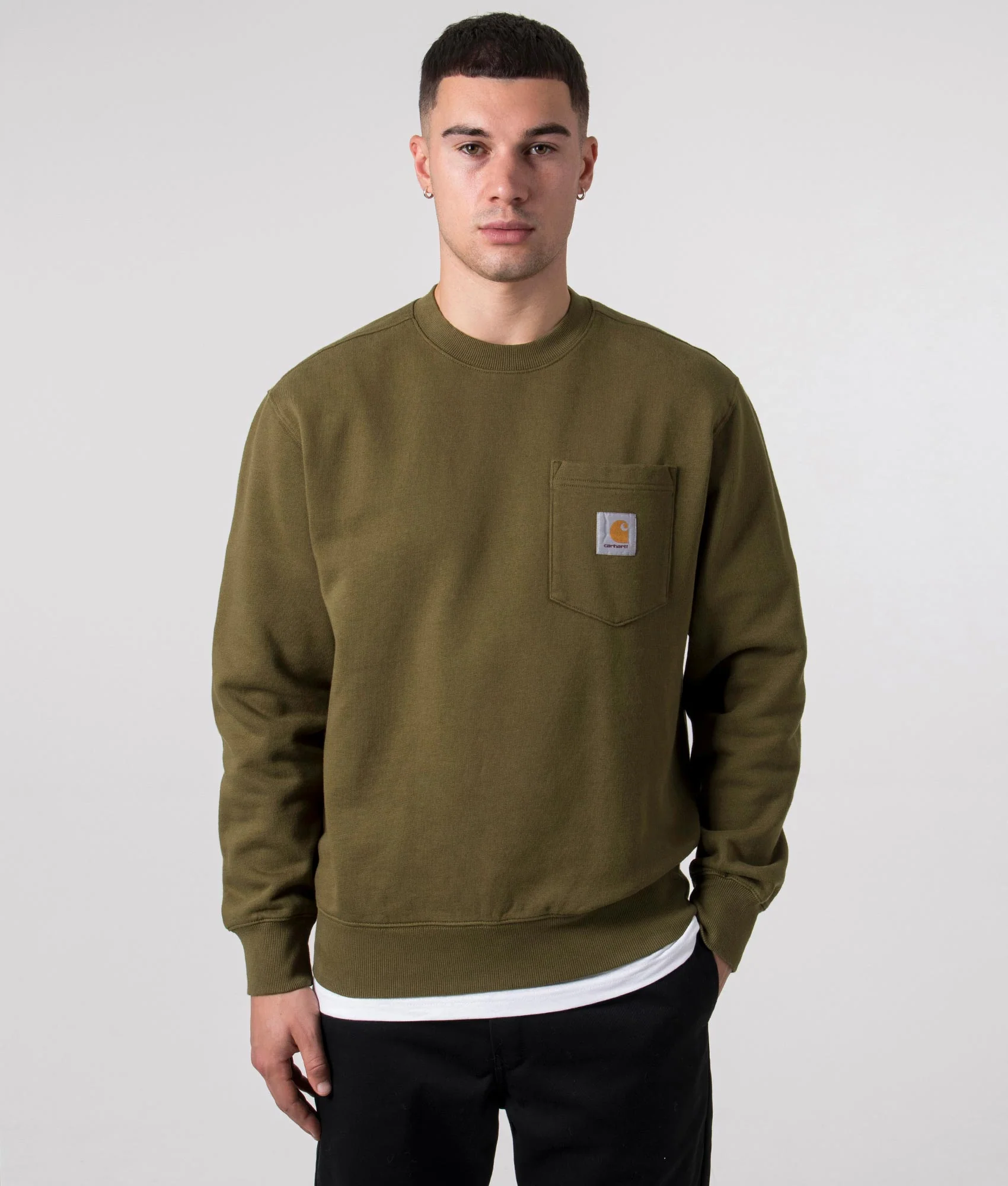 Loose Fit Pocket Sweatshirt