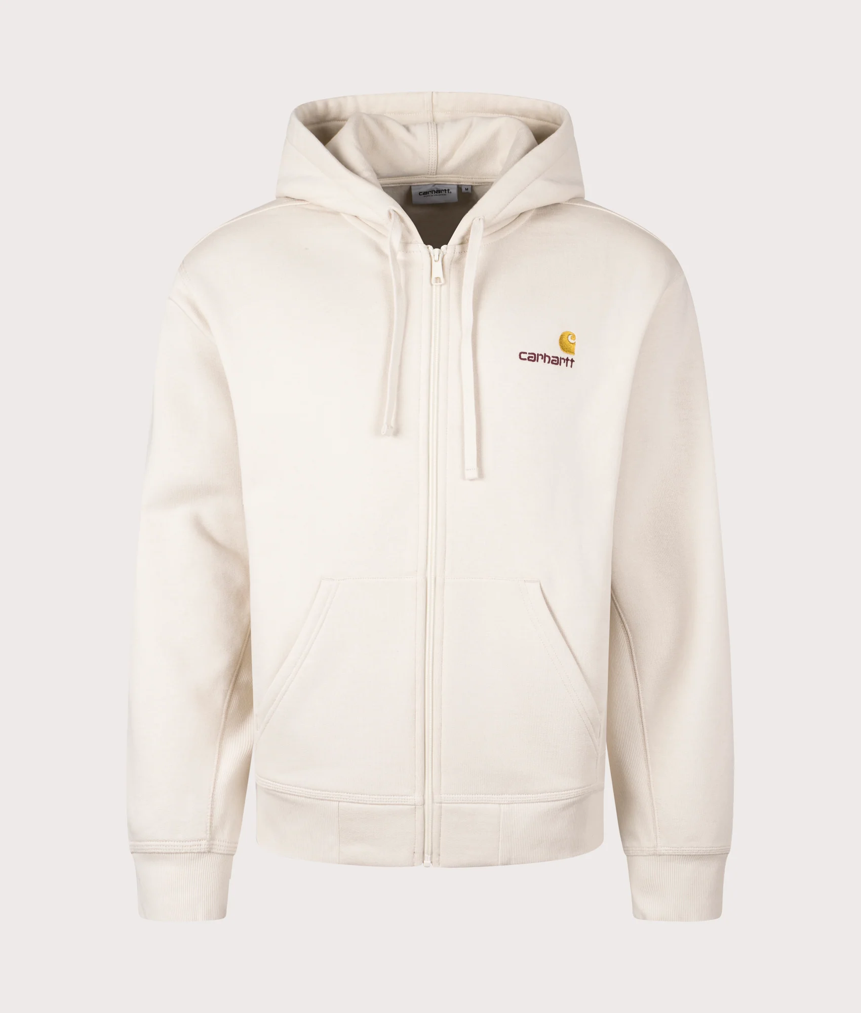 Loose Fit American Script Zip Through Hoodie