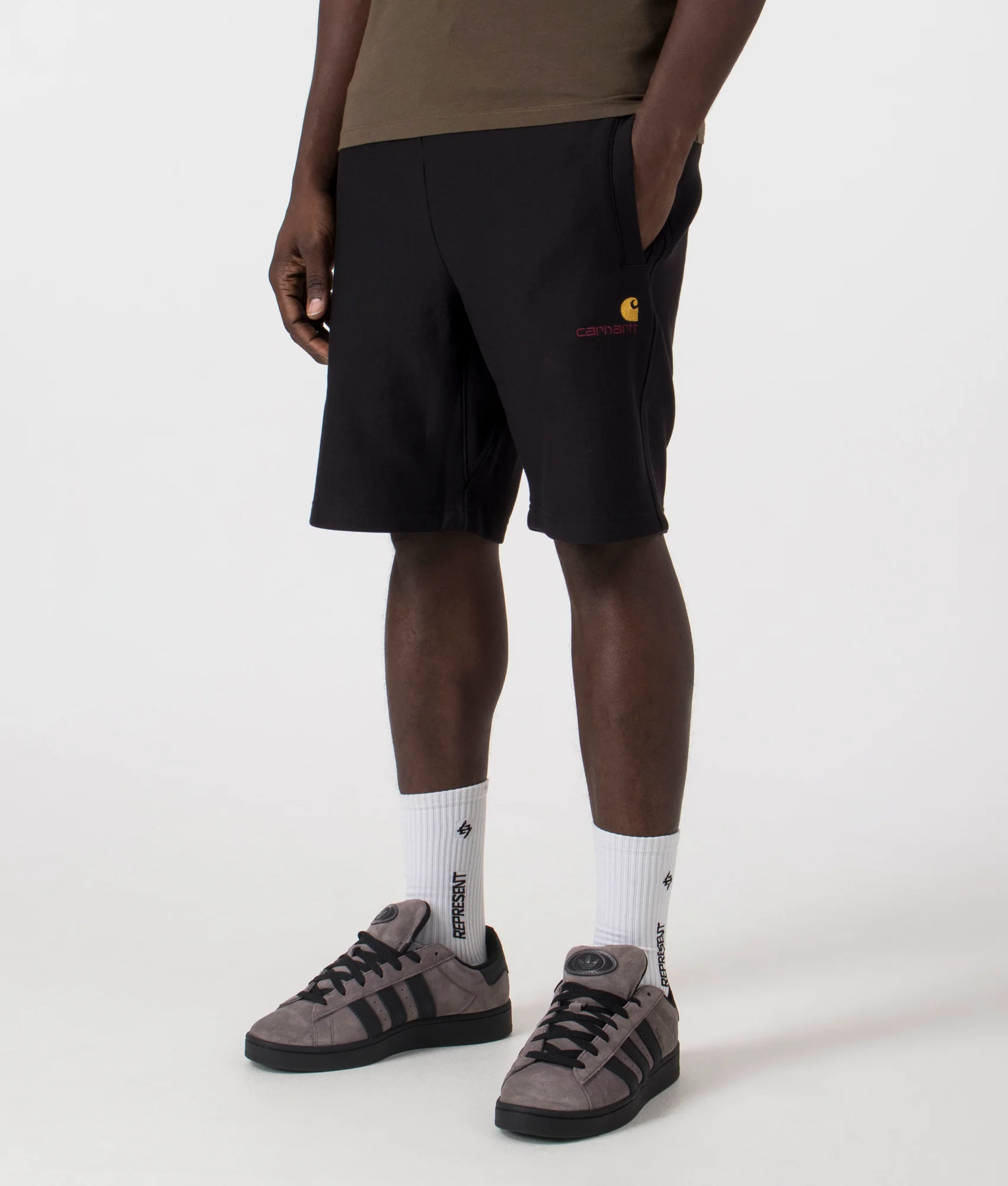 Relaxed Fit American Script Sweat Shorts