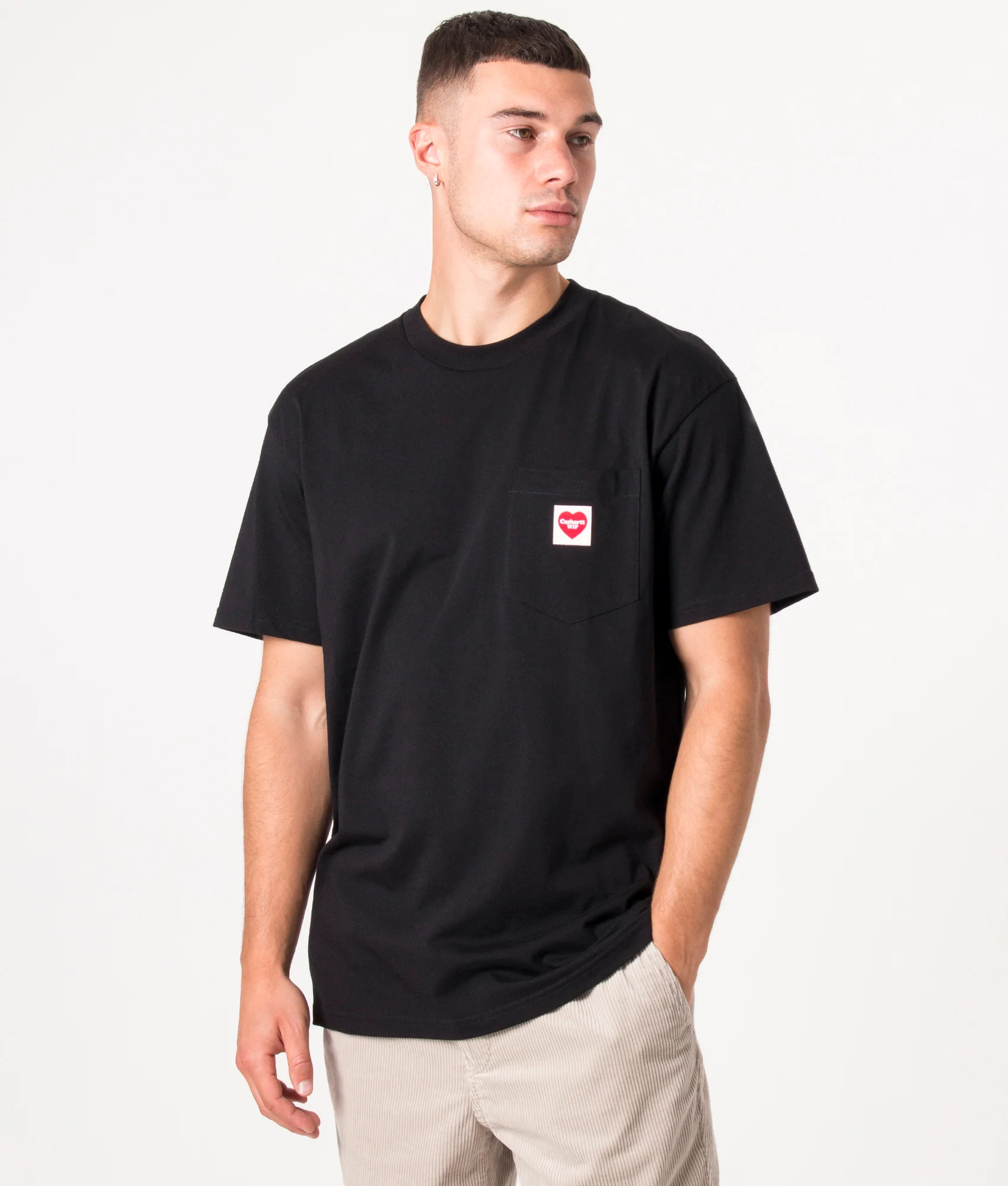 Loose Fit Pocket Heart T-Shirt