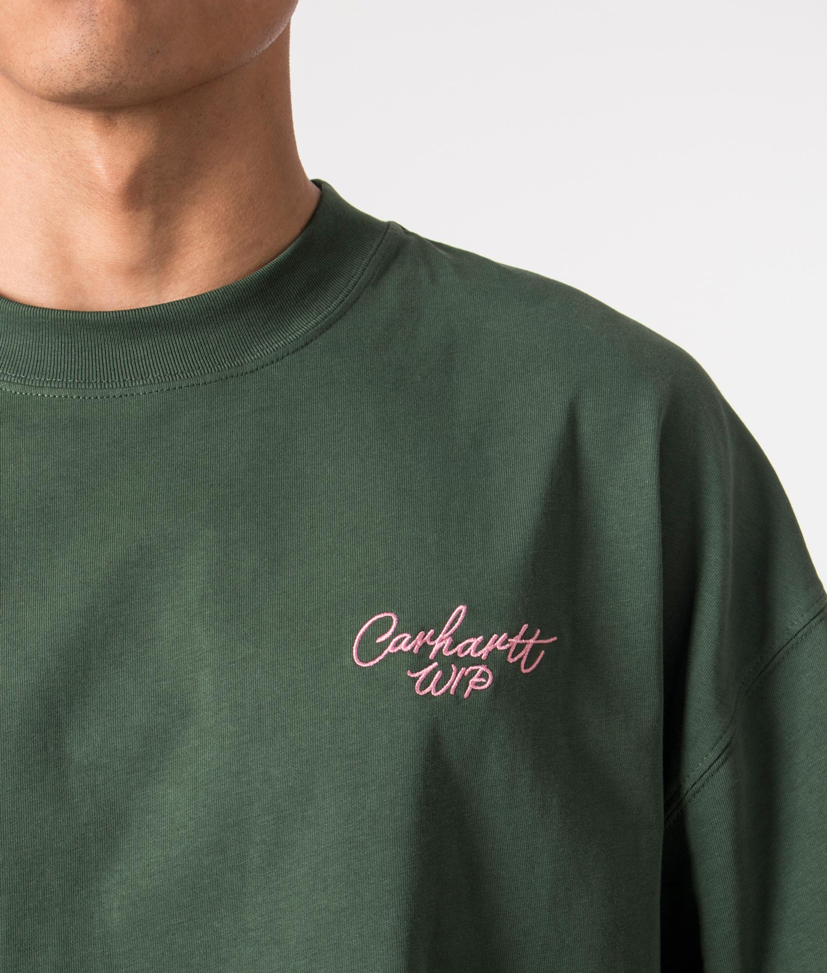 Boxy Loose Fit Signature Script T-Shirt - Image 2