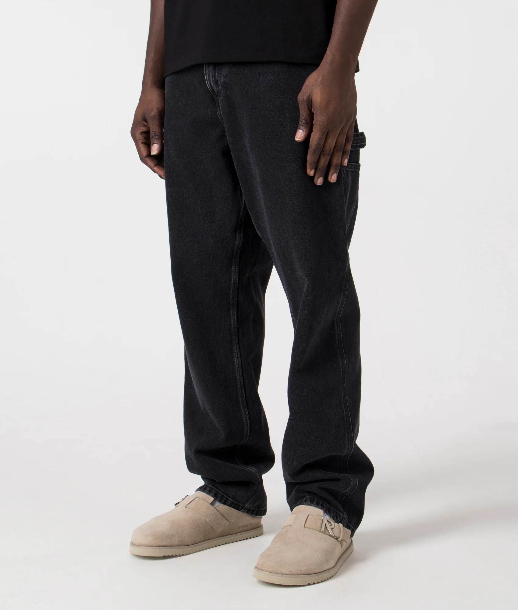 Relaxed Fit Single Knee Pants - Image 2