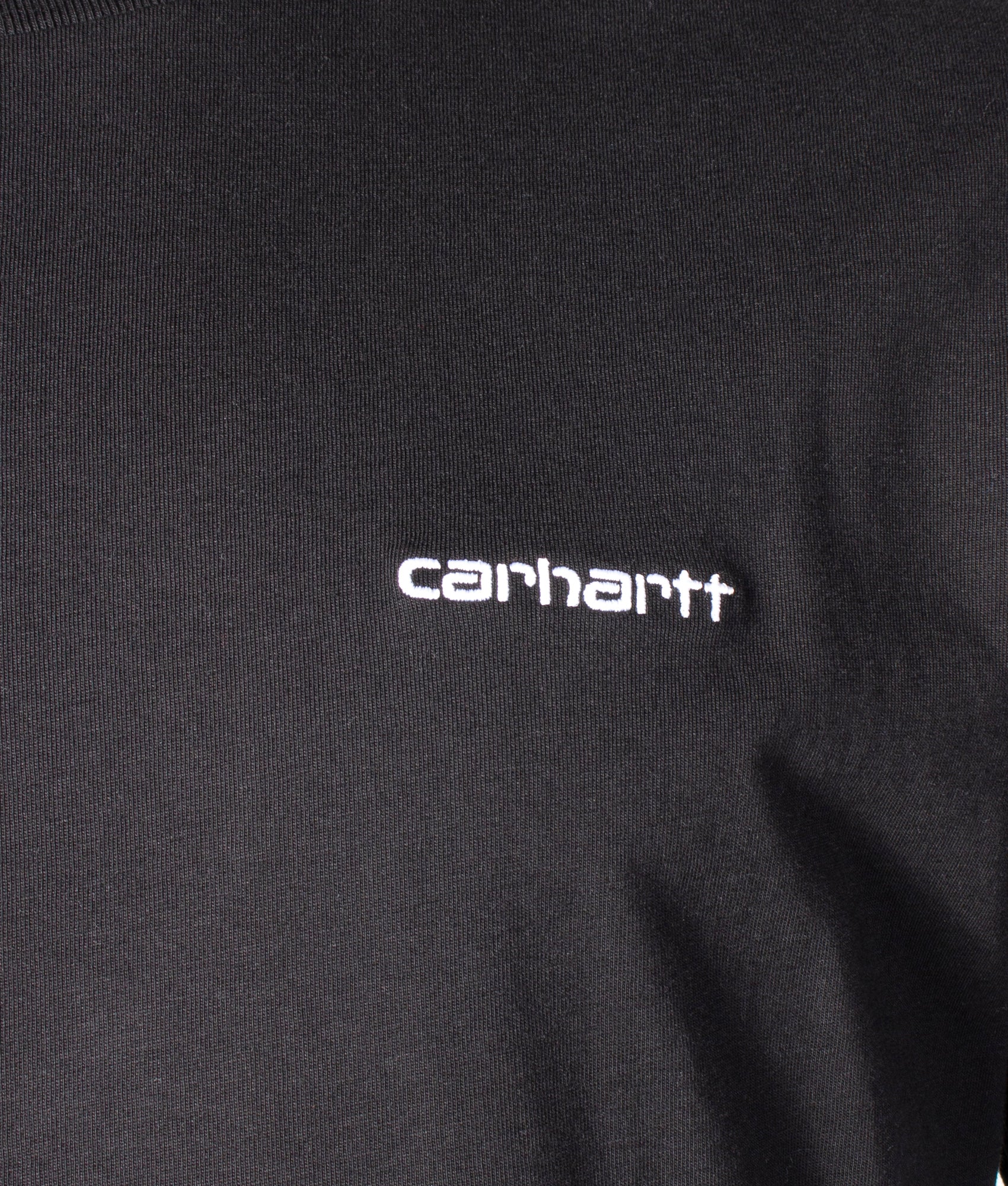 Loose Fit Script Embroidery T-Shirt - Image 2