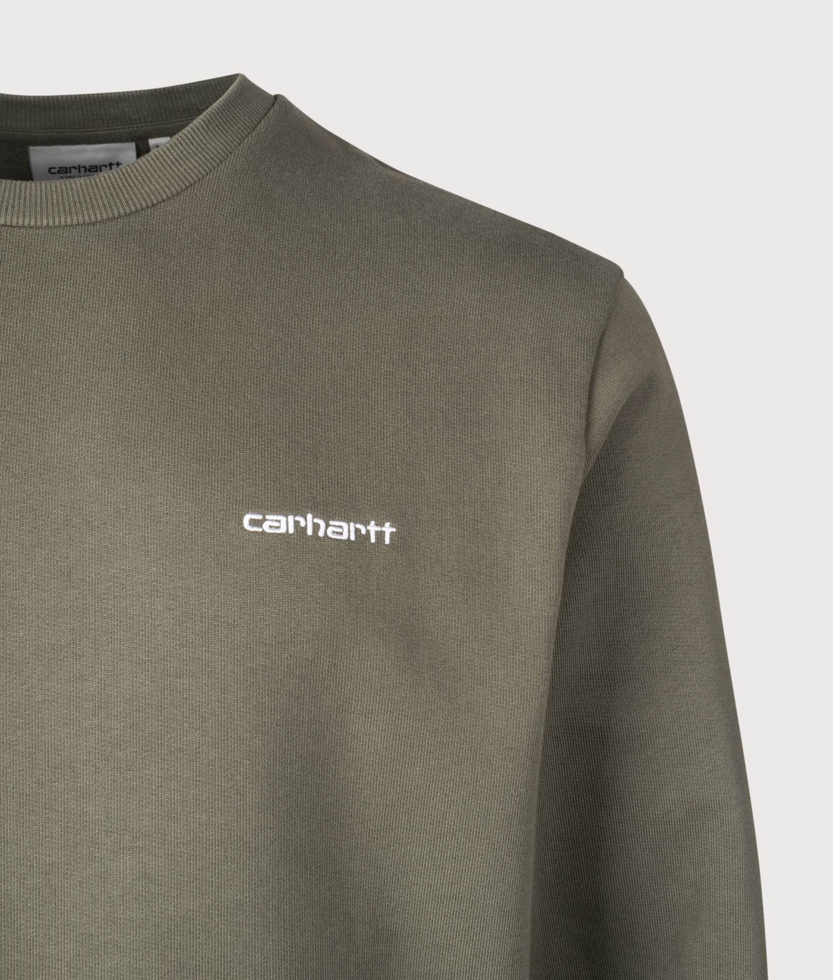 Regular Fit Script Embroidery Sweatshirt - Image 2