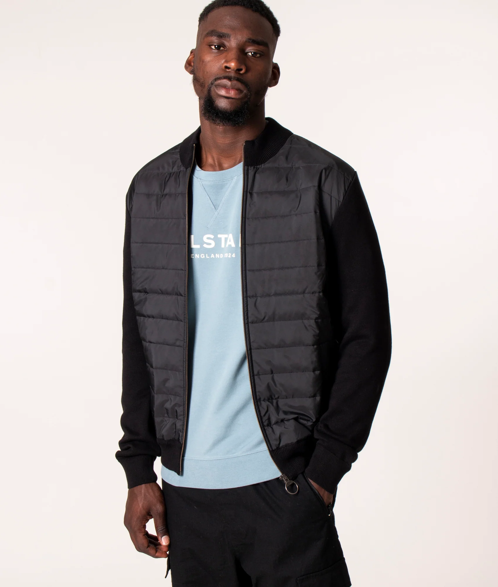 Zip Through Carn Baffle Hybrid Jacket - Image 2