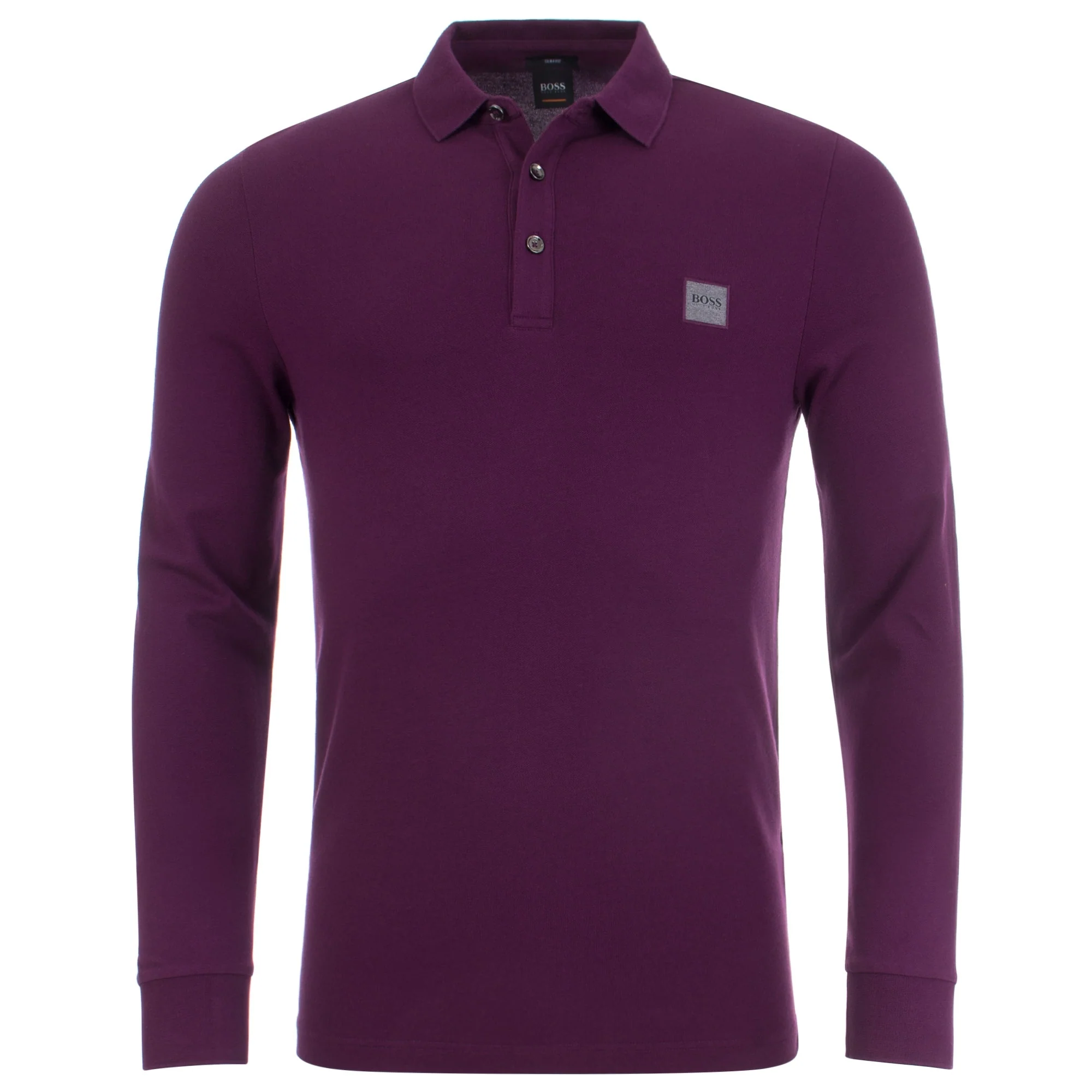 Casual Passerby Long Sleeve Slim Fit Polo Shirt