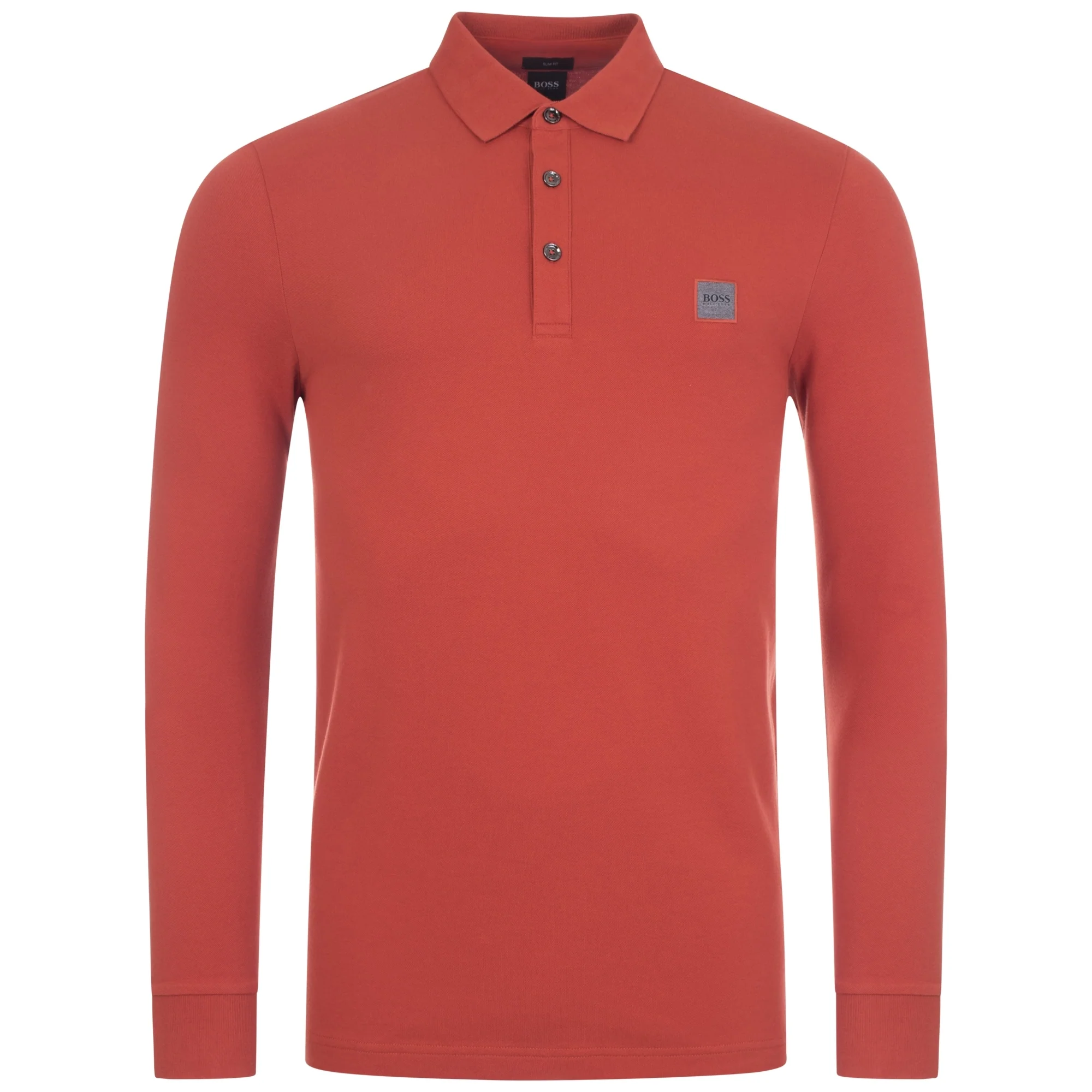 Casual Passerby Long Sleeve Slim Fit Polo Shirt