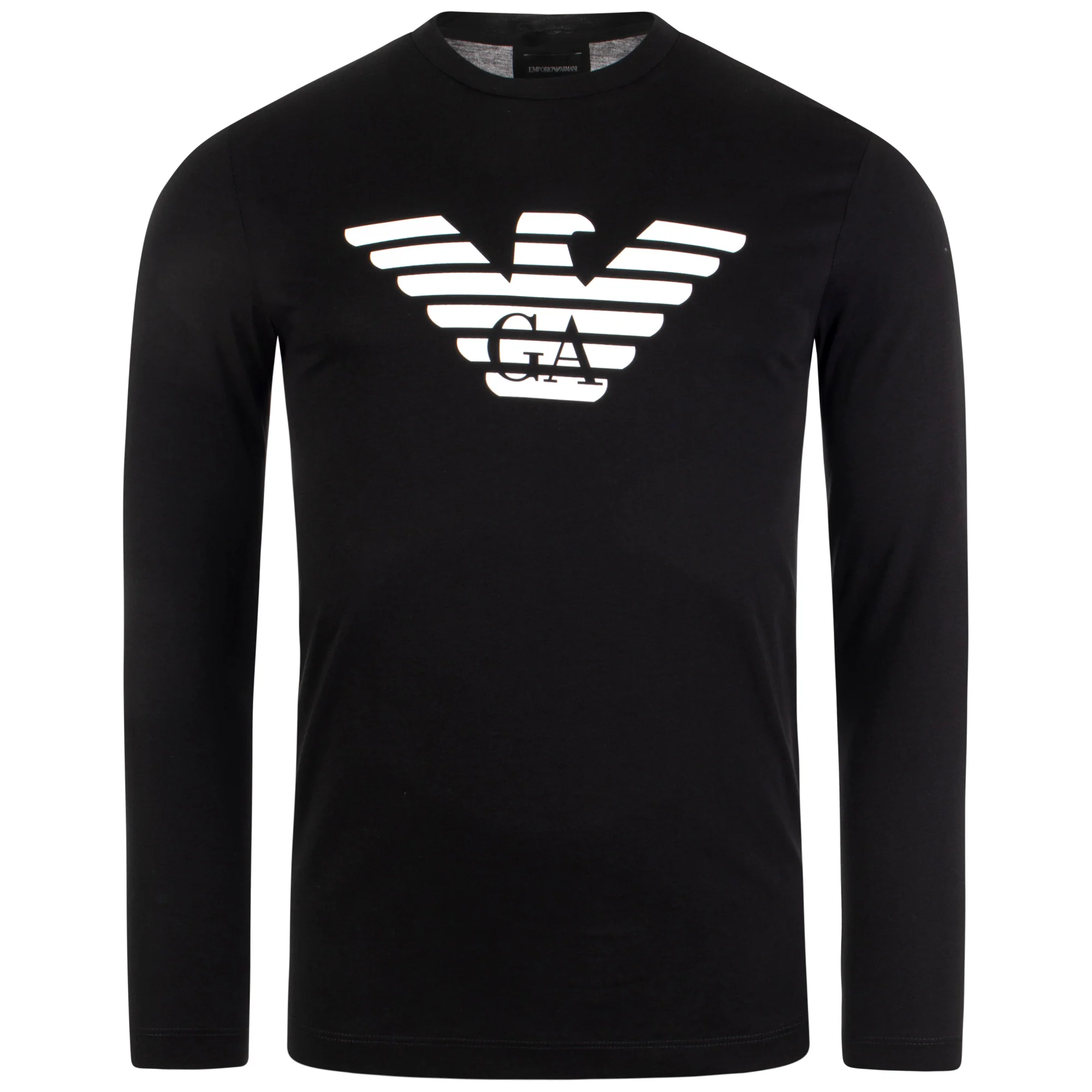 Slim Fit Long Sleeved Large Logo Eagle T-Shirt - Image 4