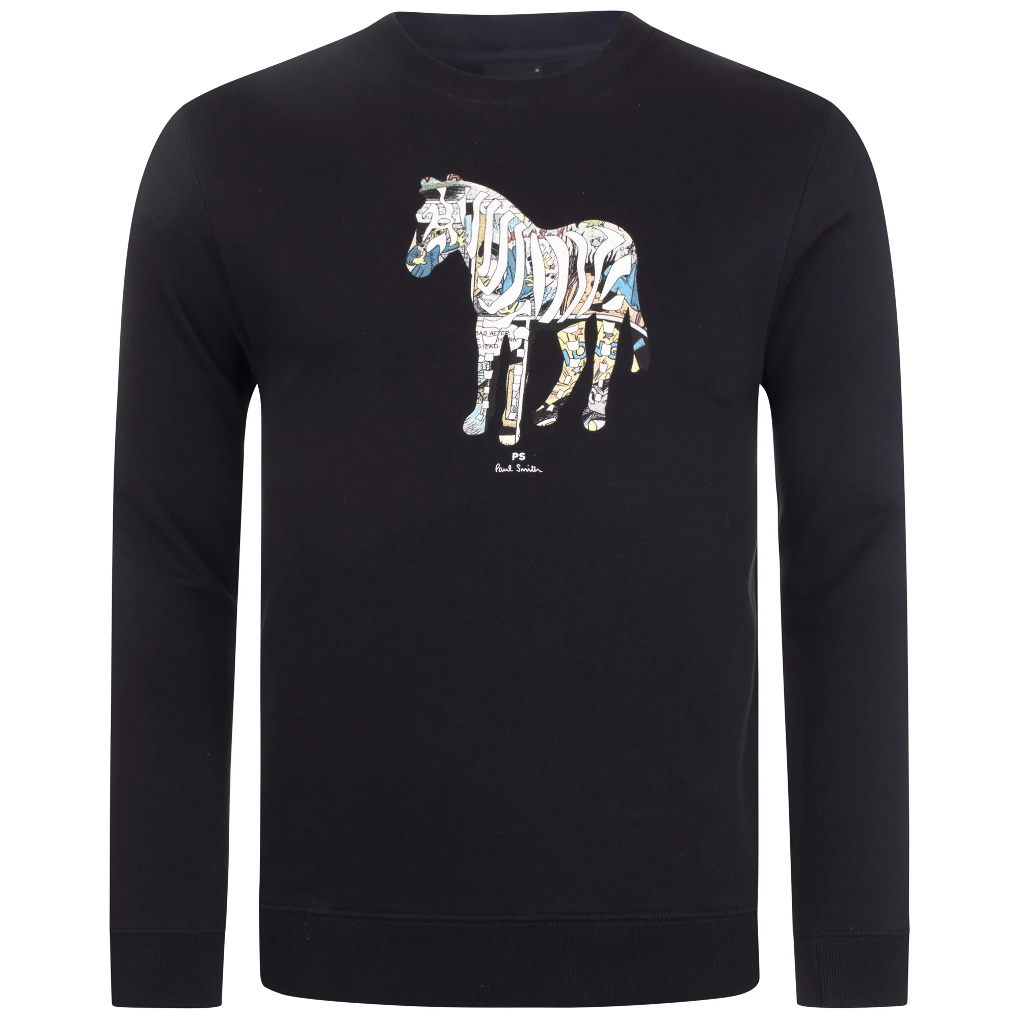 Regular Fit Comic Zebra Print Sweatshirt