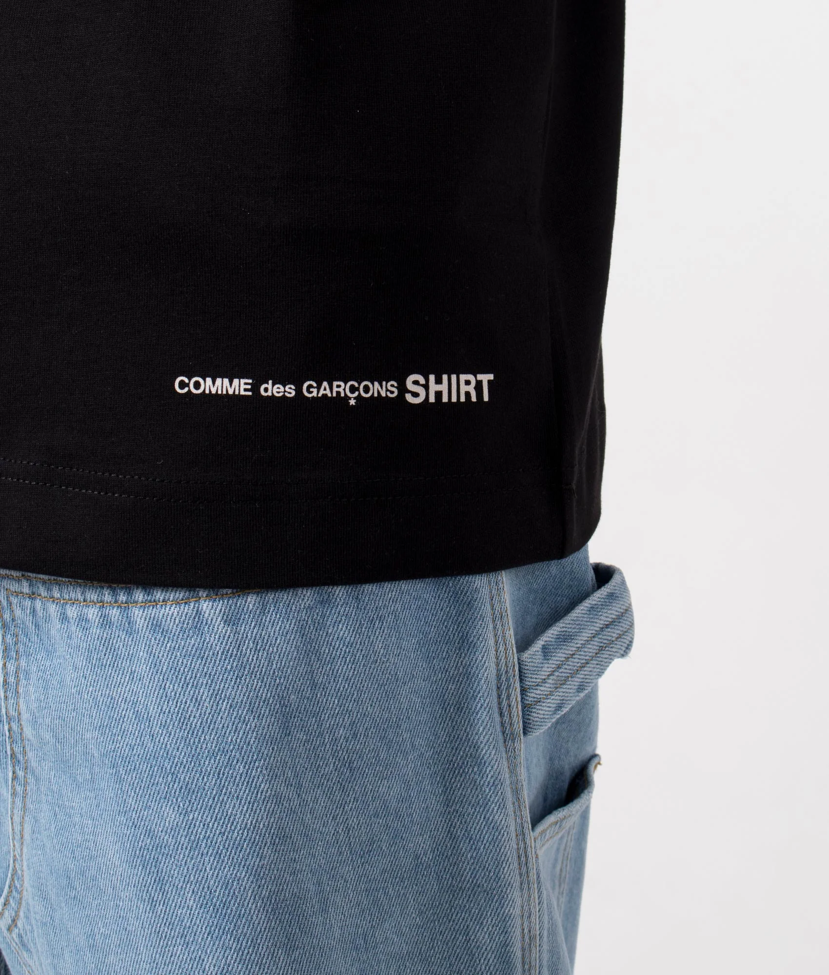 Relaxed Fit Script Hem Logo T-Shirt - Image 2