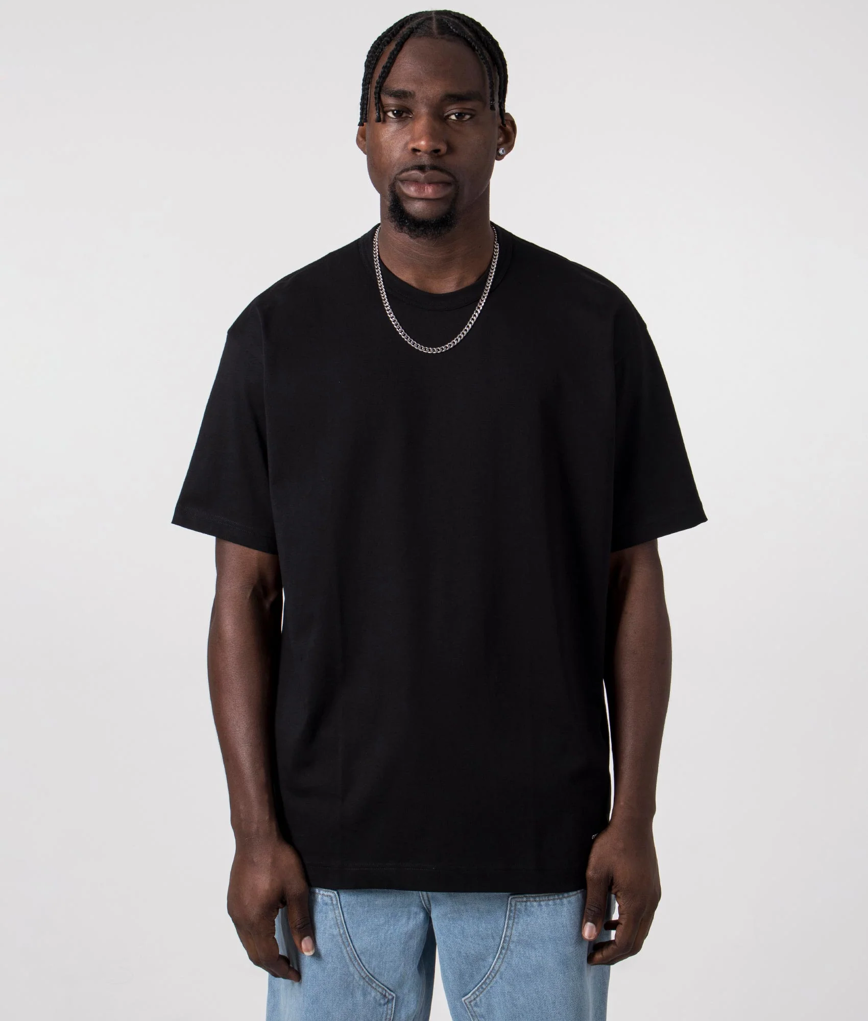 Relaxed Fit Script Hem Logo T-Shirt - Image 3
