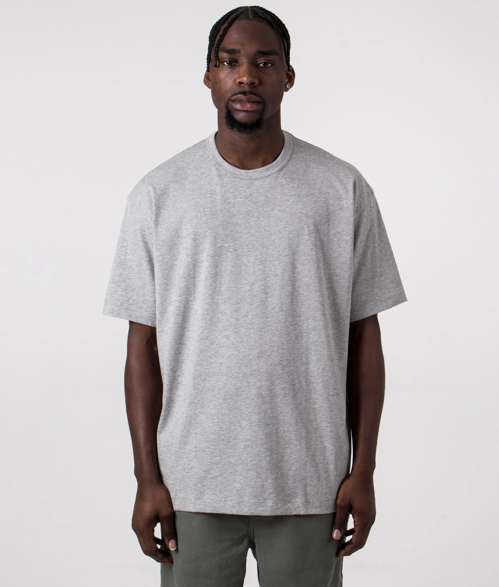 Relaxed Fit Script Neck Logo T-Shirt
