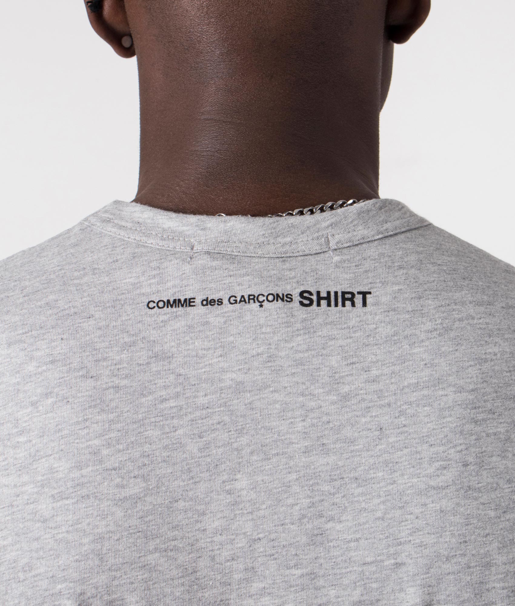 Relaxed Fit Script Neck Logo T-Shirt - Image 2