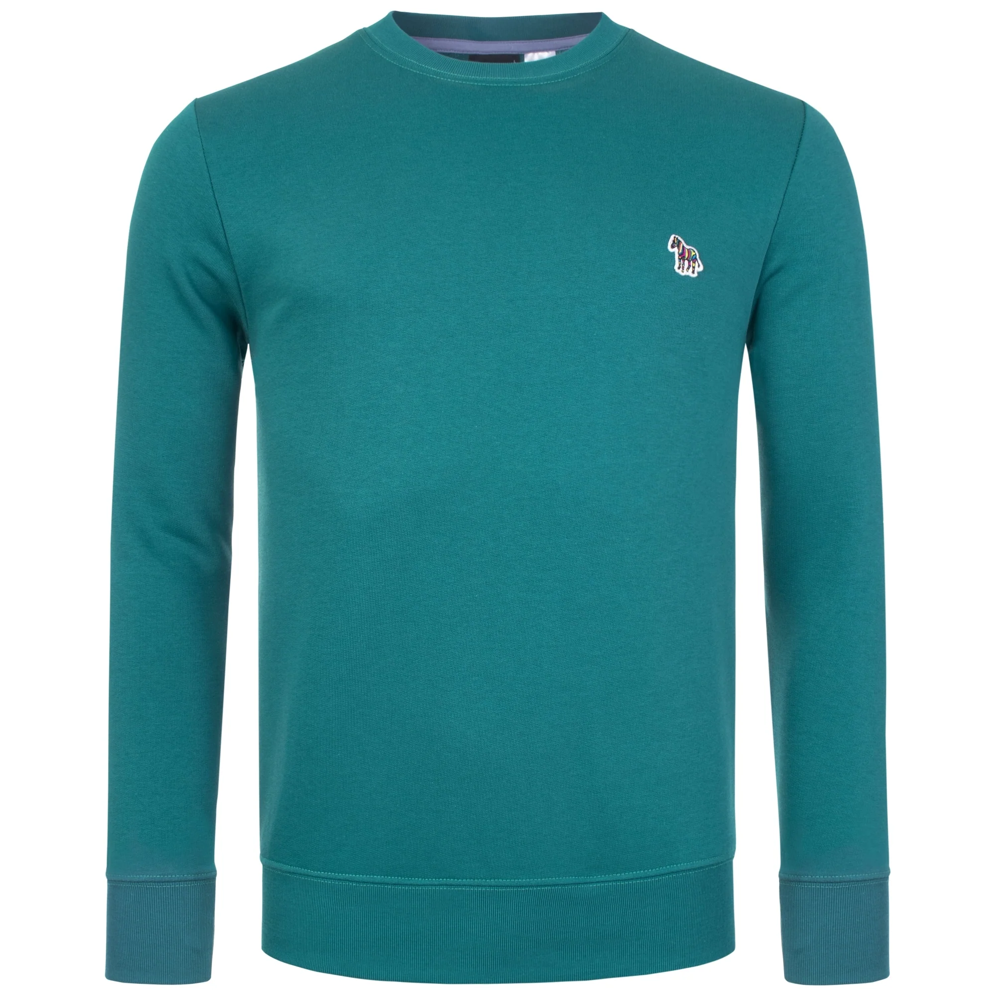 Regular Fit Crew Neck Zebra Logo Sweatshirt