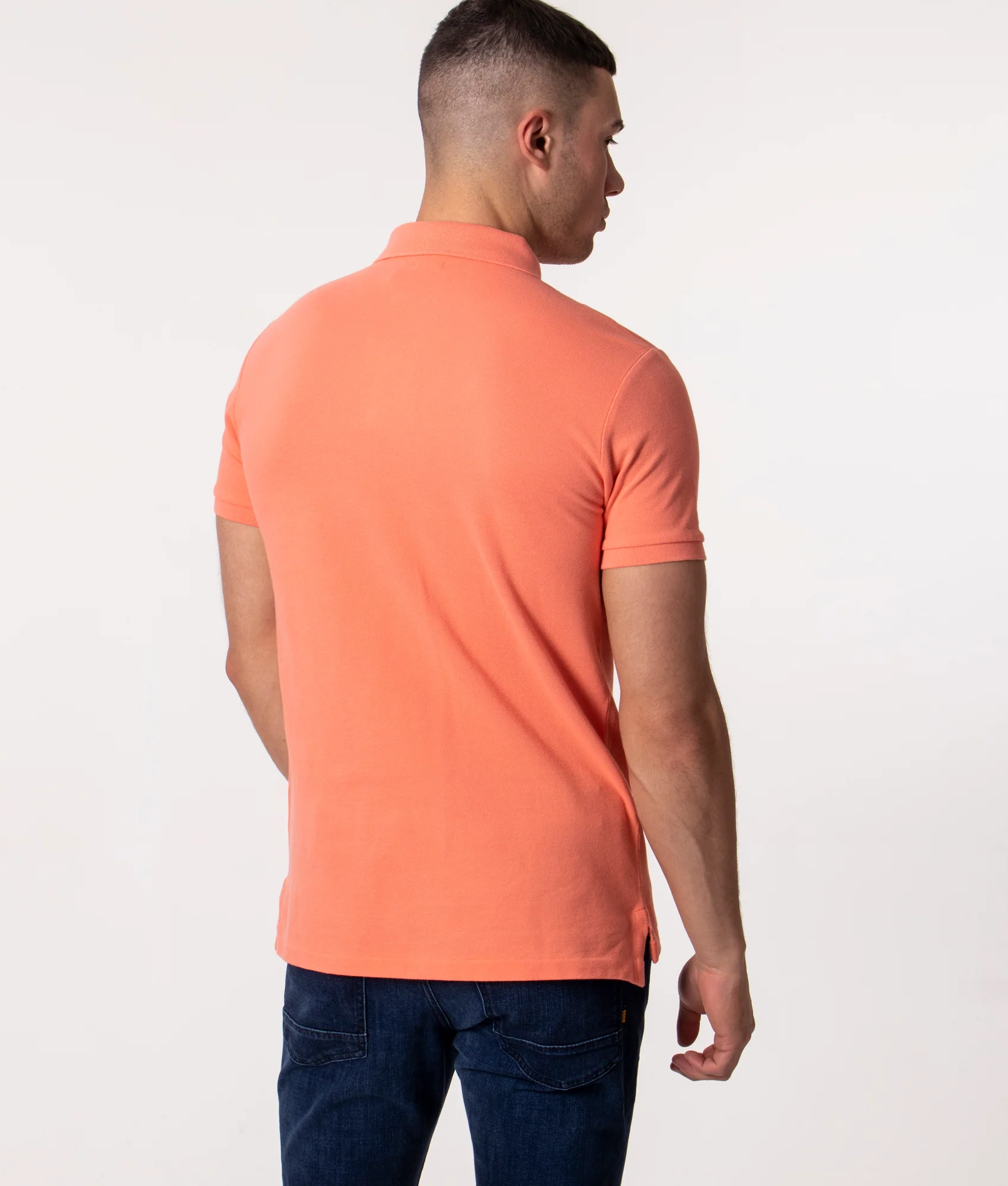 Custom Slim Fit Mesh Polo Shirt - Image 3