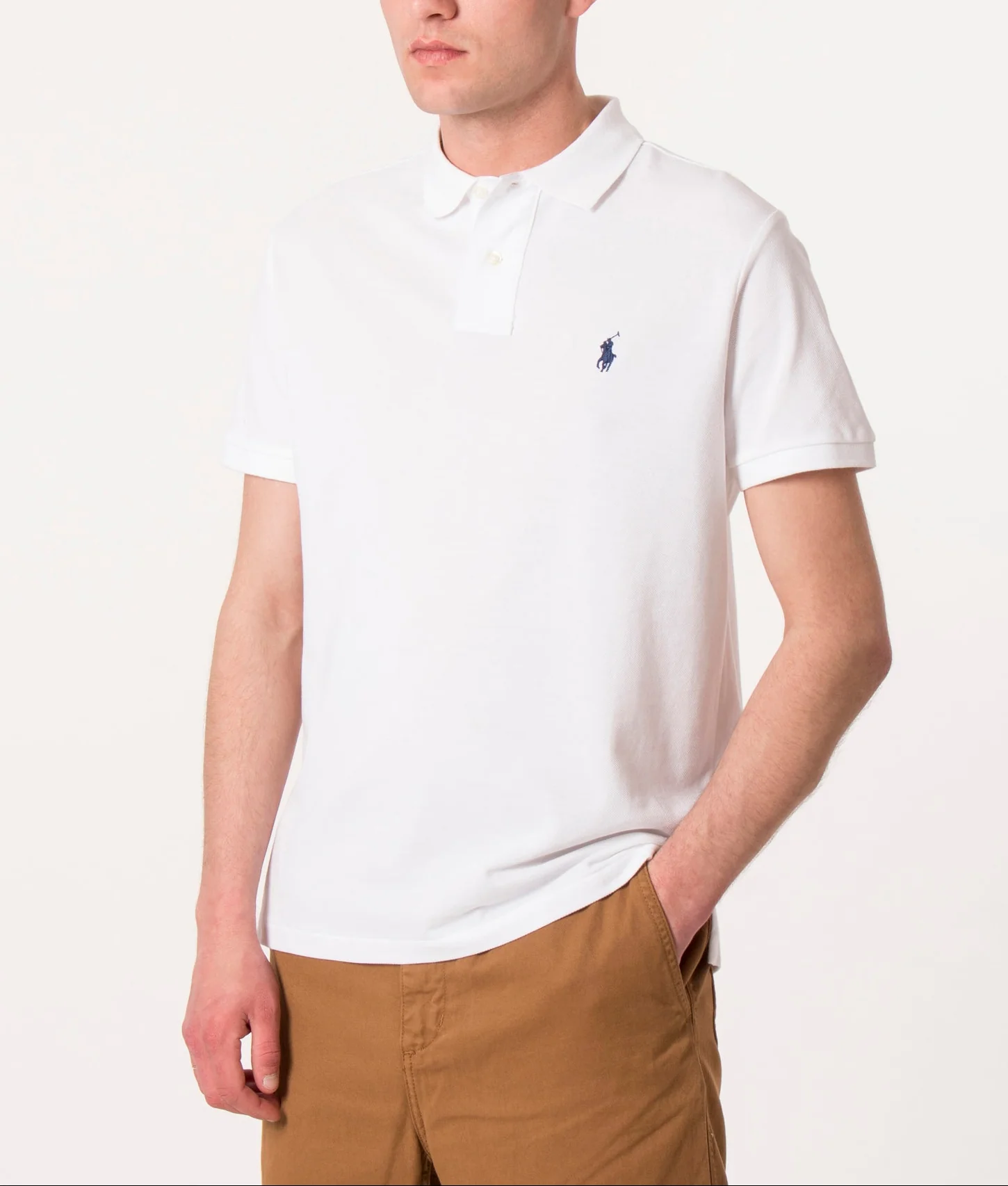 Custom Slim Fit Mesh Polo Shirt - Image 2