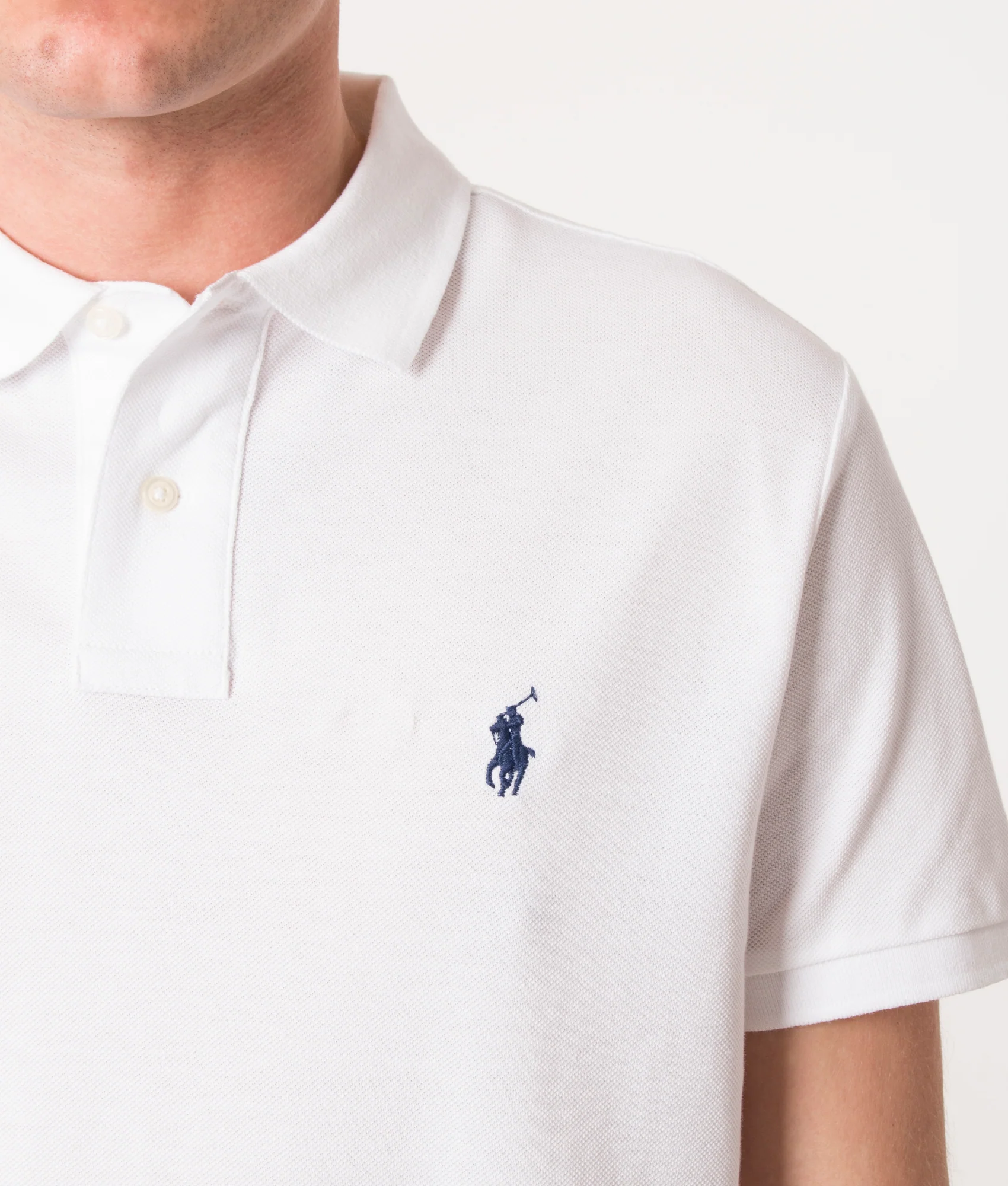 Custom Slim Fit Mesh Polo Shirt - Image 3