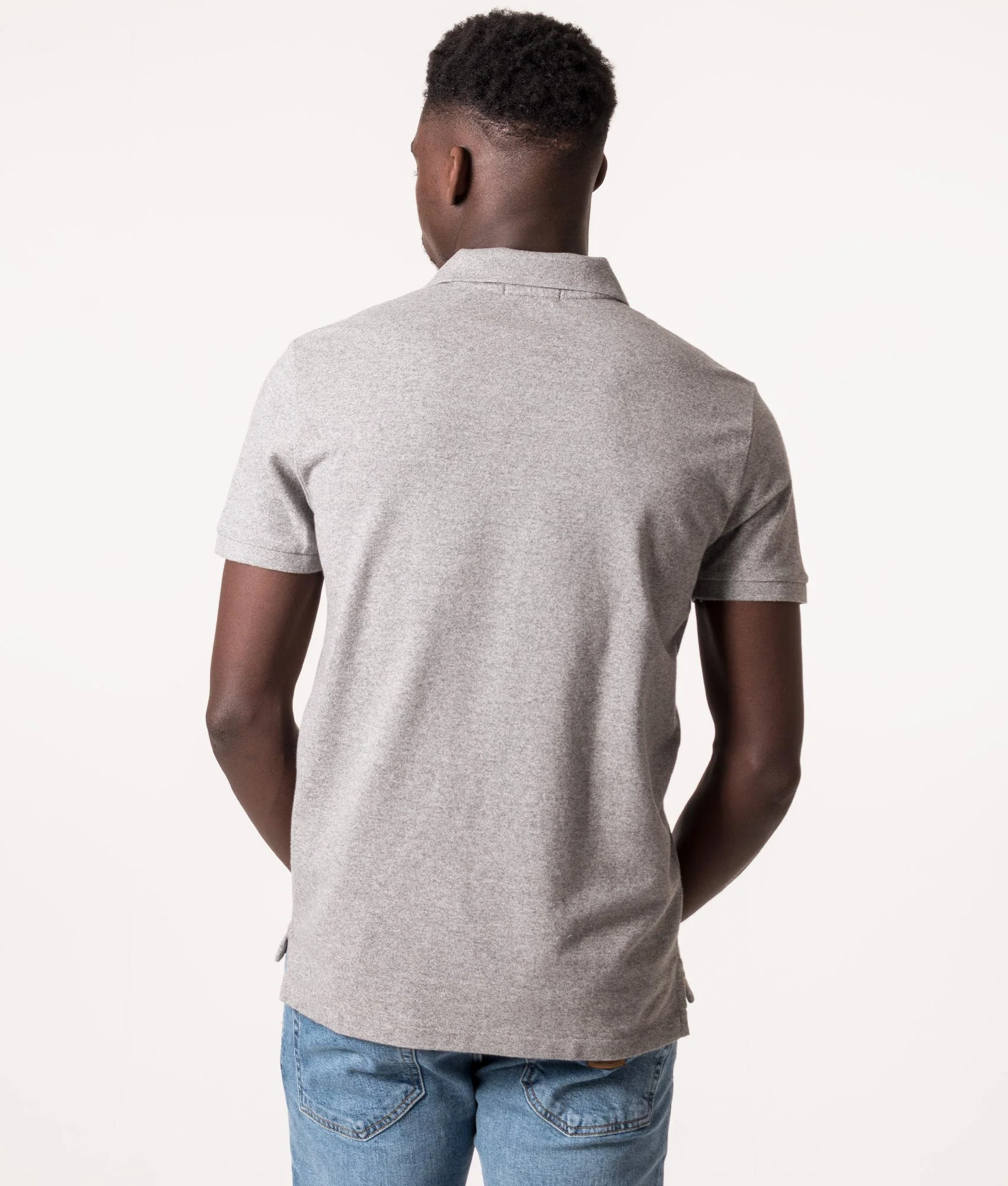 Custom Slim Fit Mesh Polo Shirt - Image 4