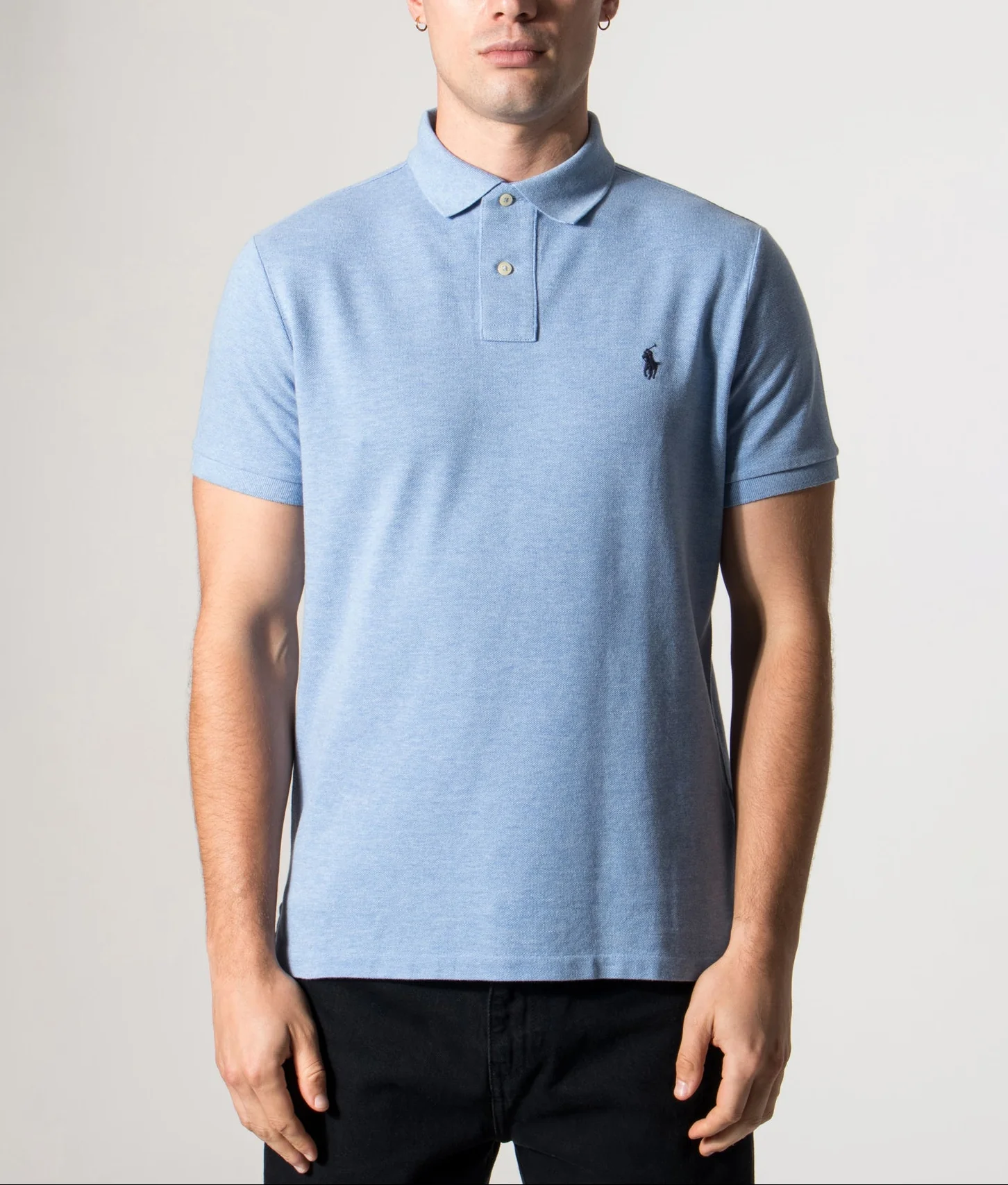 Custom Slim Fit Mesh Polo Shirt - Image 2