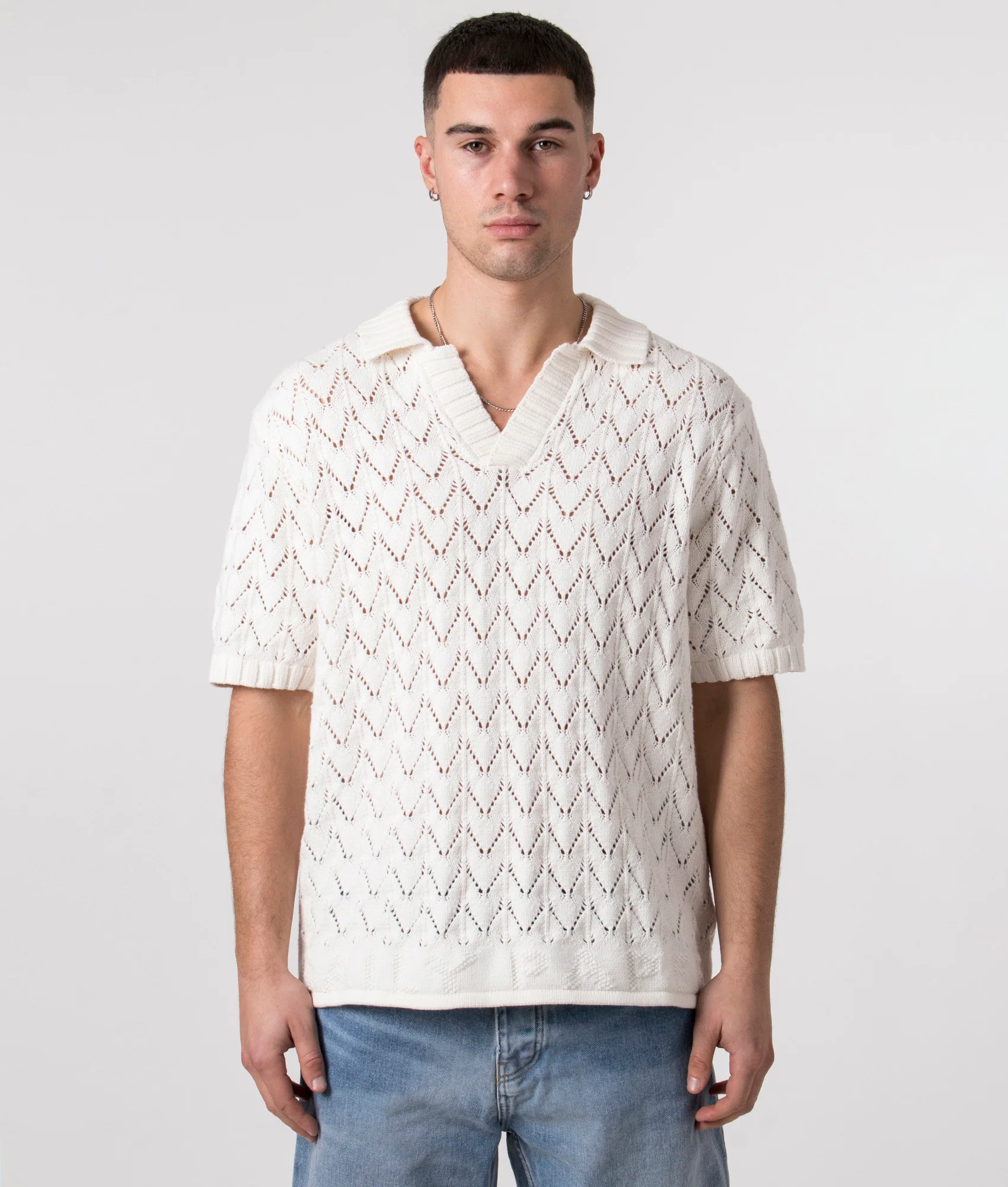 Relaxed Fit Yinka Knit Polo Shirt