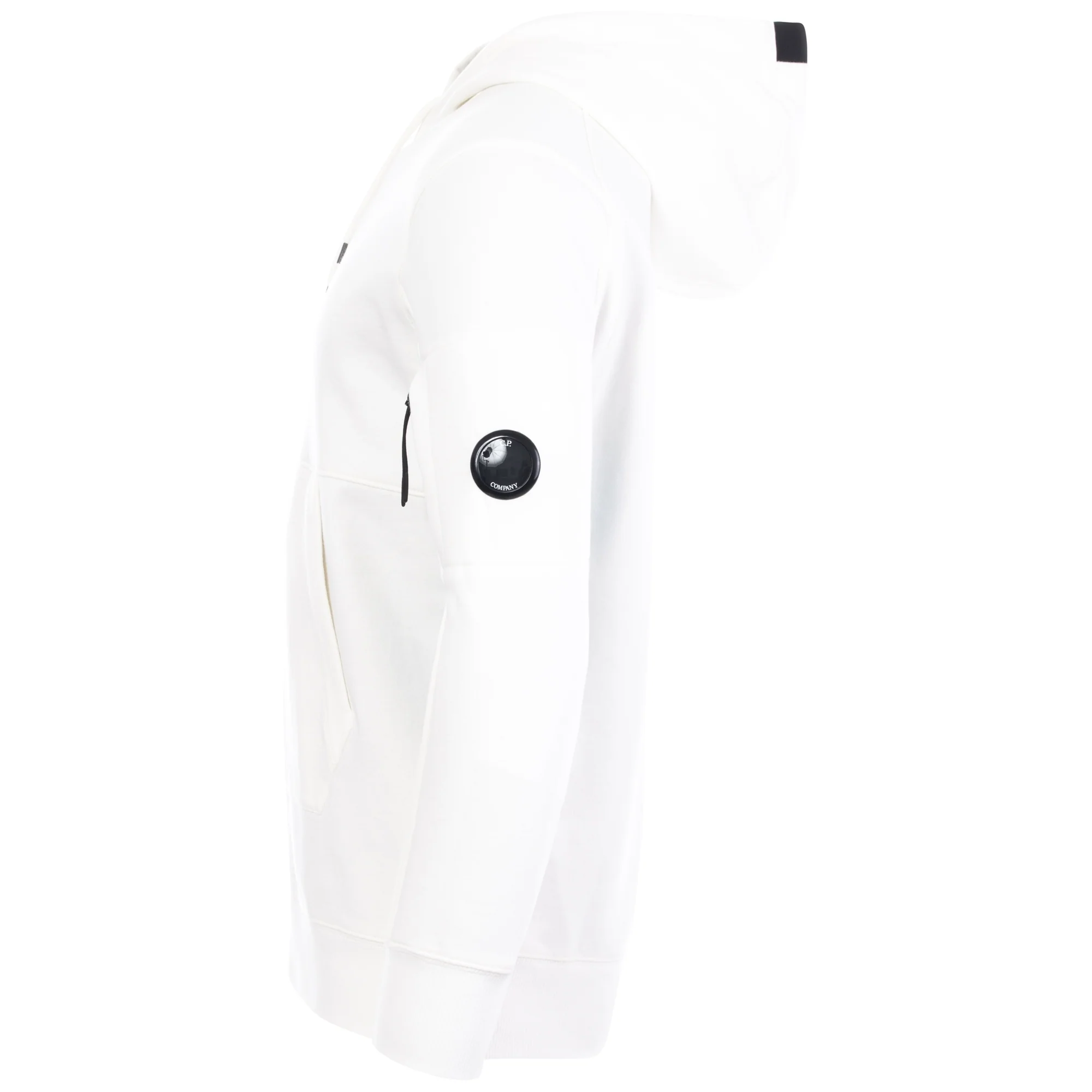 Diagonal Raised Fleece Lens Hooded Sweatshirt - Image 3