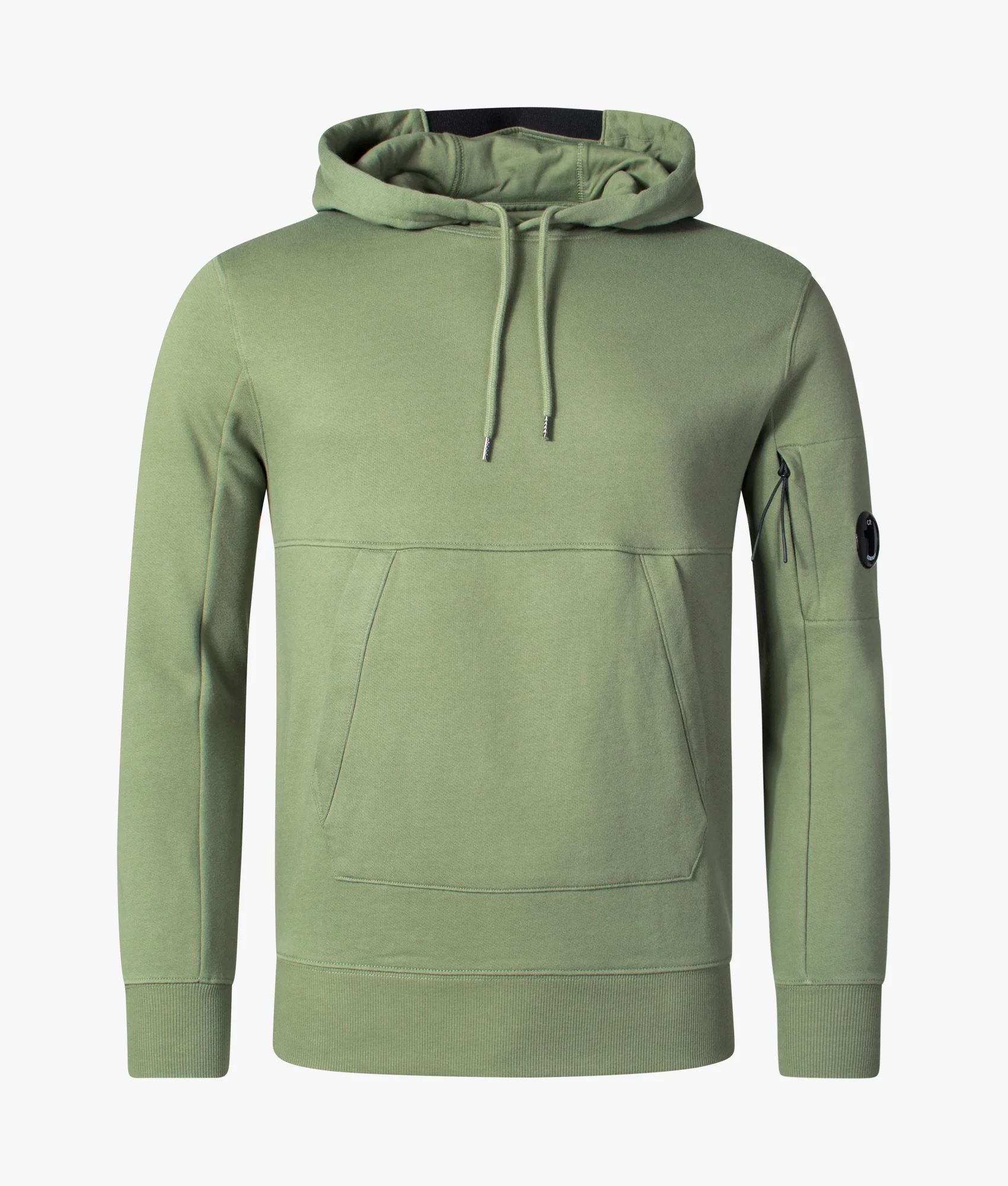 Diagonal Raised Fleece Lens Hooded Sweatshirt - Image 2