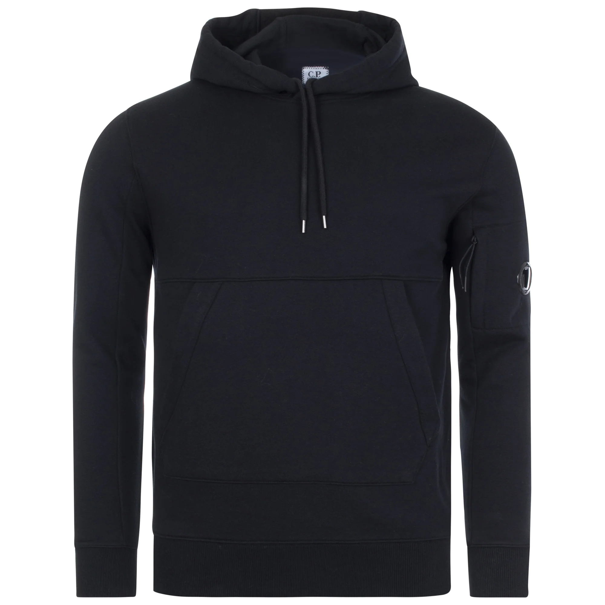 Diagonal Raised Fleece Lens Hooded Sweatshirt - Image 2