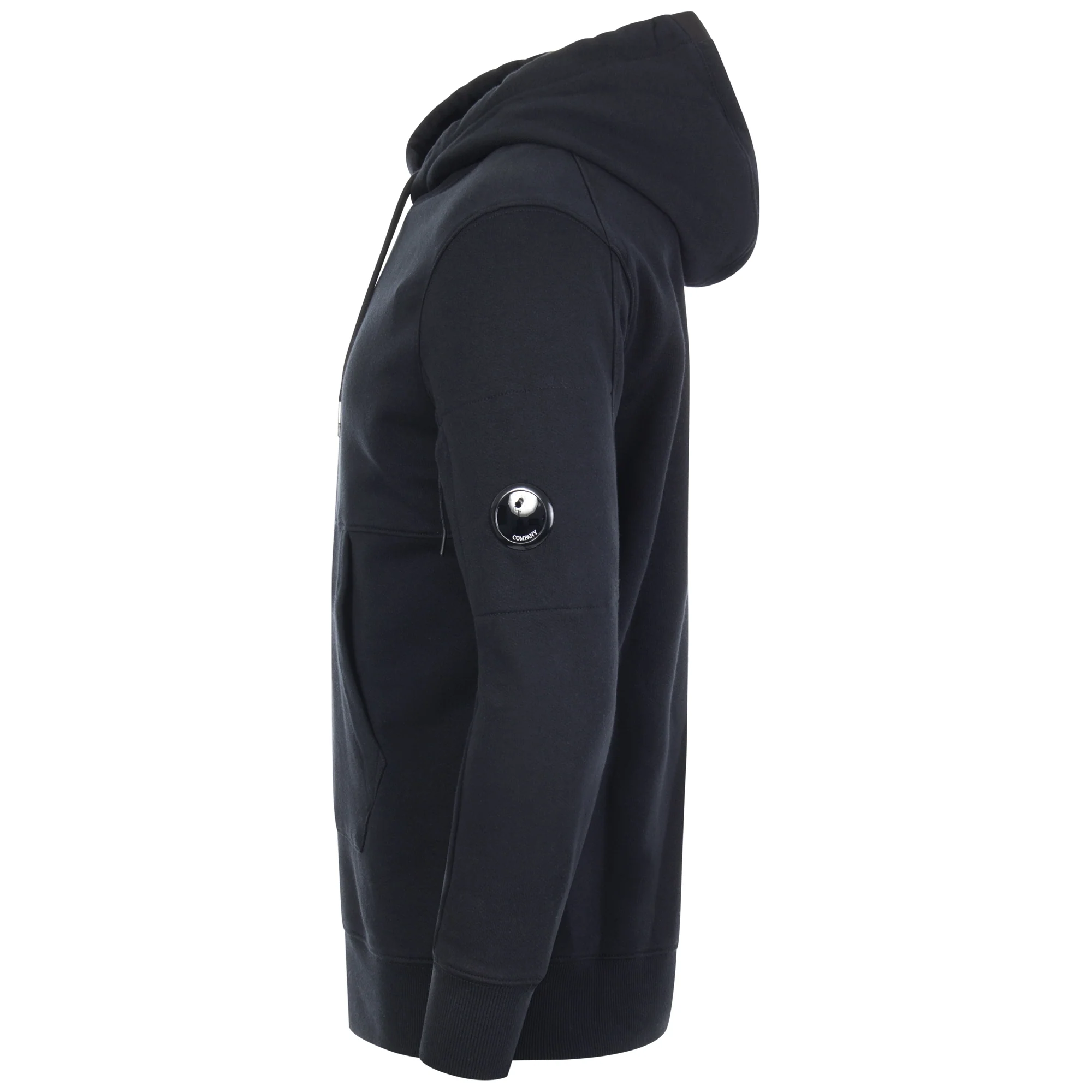 Diagonal Raised Fleece Lens Hooded Sweatshirt - Image 4