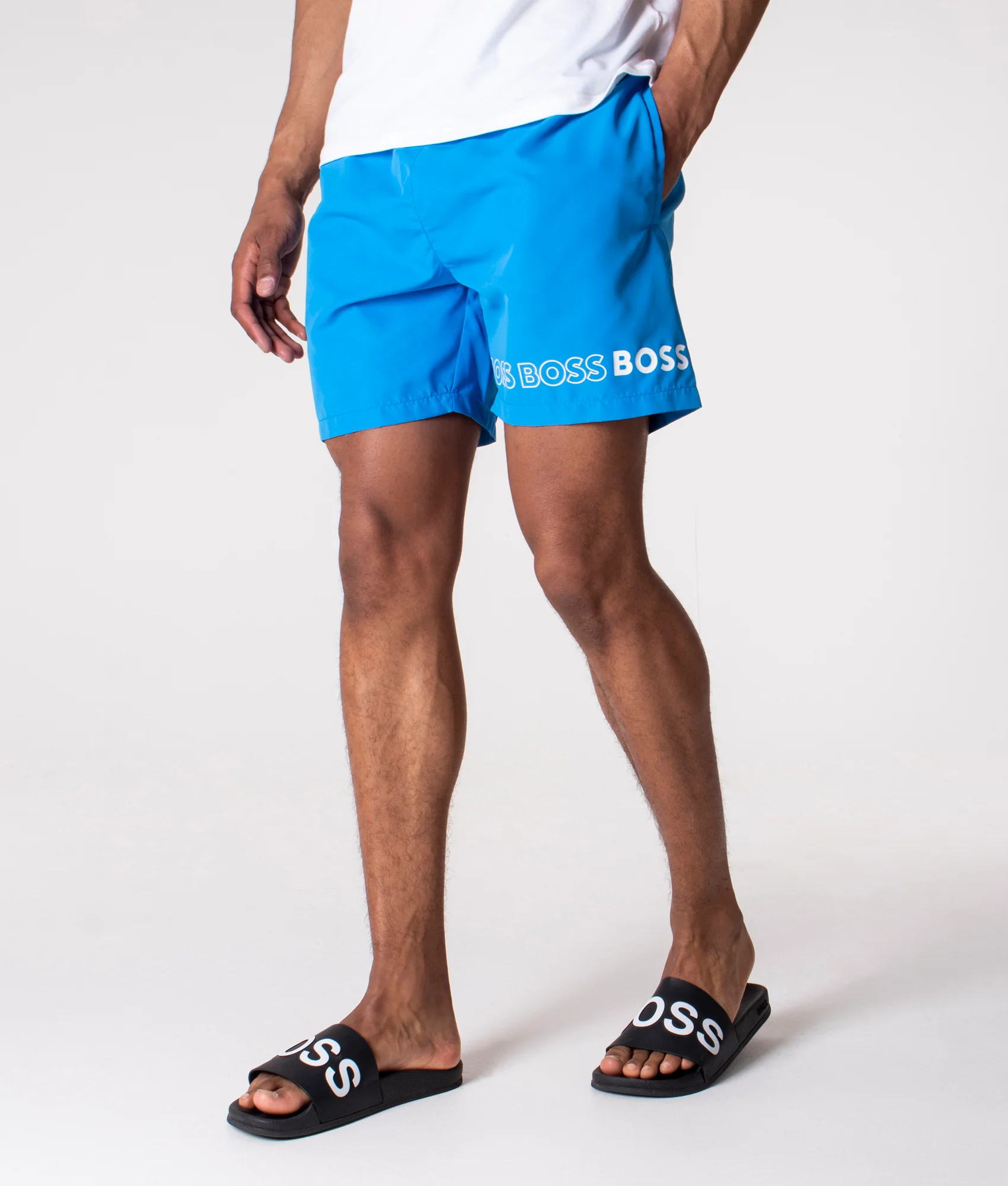 Regular Fit Dolphin Swim Shorts - Image 3