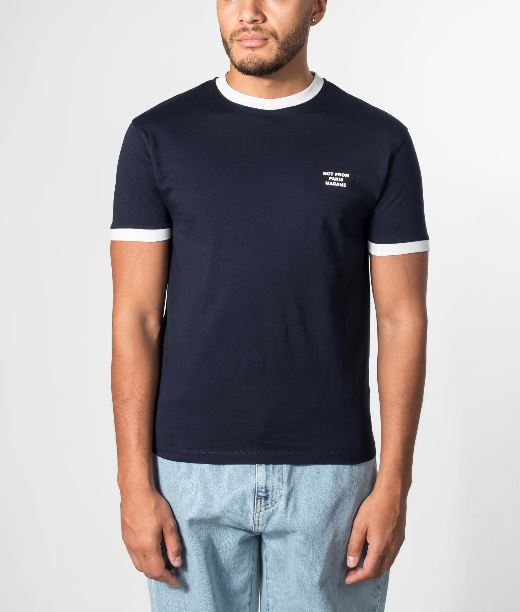 Contrasted Slogan T-shirt - Image 2