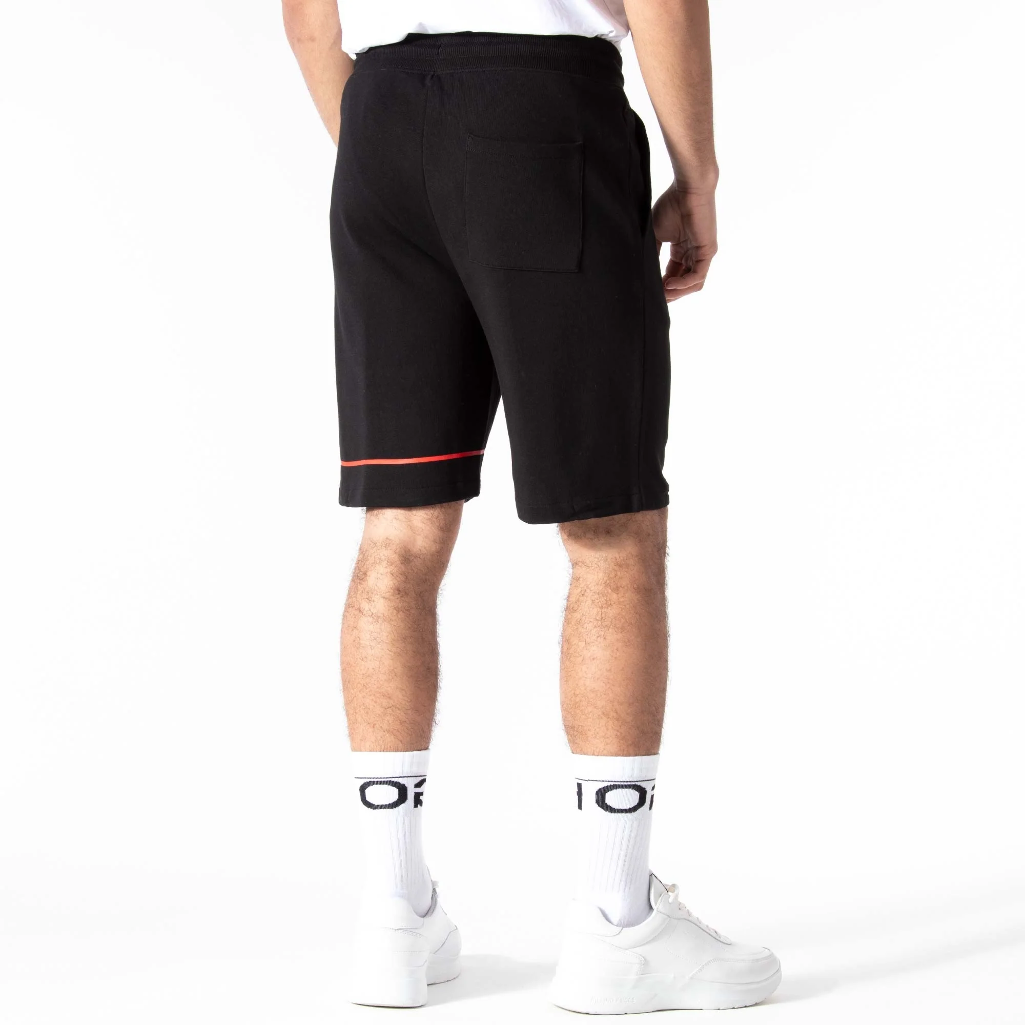 Dusol Red Logo Stripe Sweat Short - Image 4