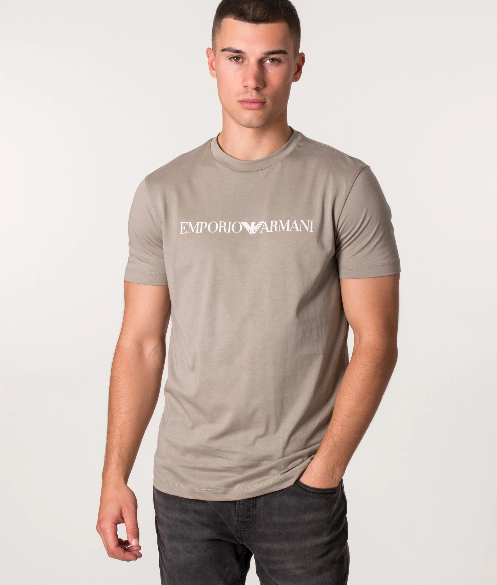 Slim Fit Pima Jersey Logo T-Shirt
