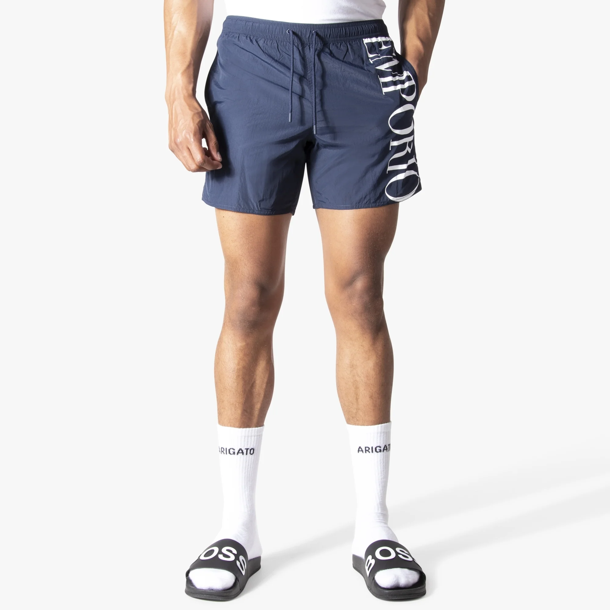 Emporio Side Logo Swim Shorts - Image 3