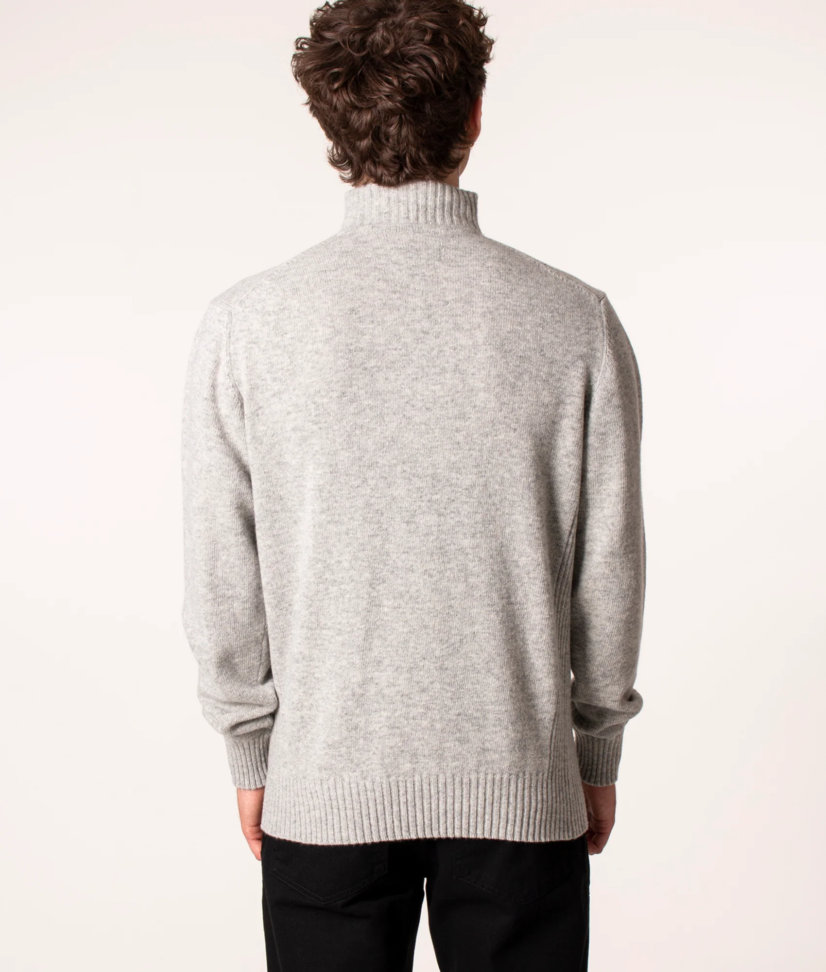 Essential Lambswool Quarter Zip Jumper - Image 4