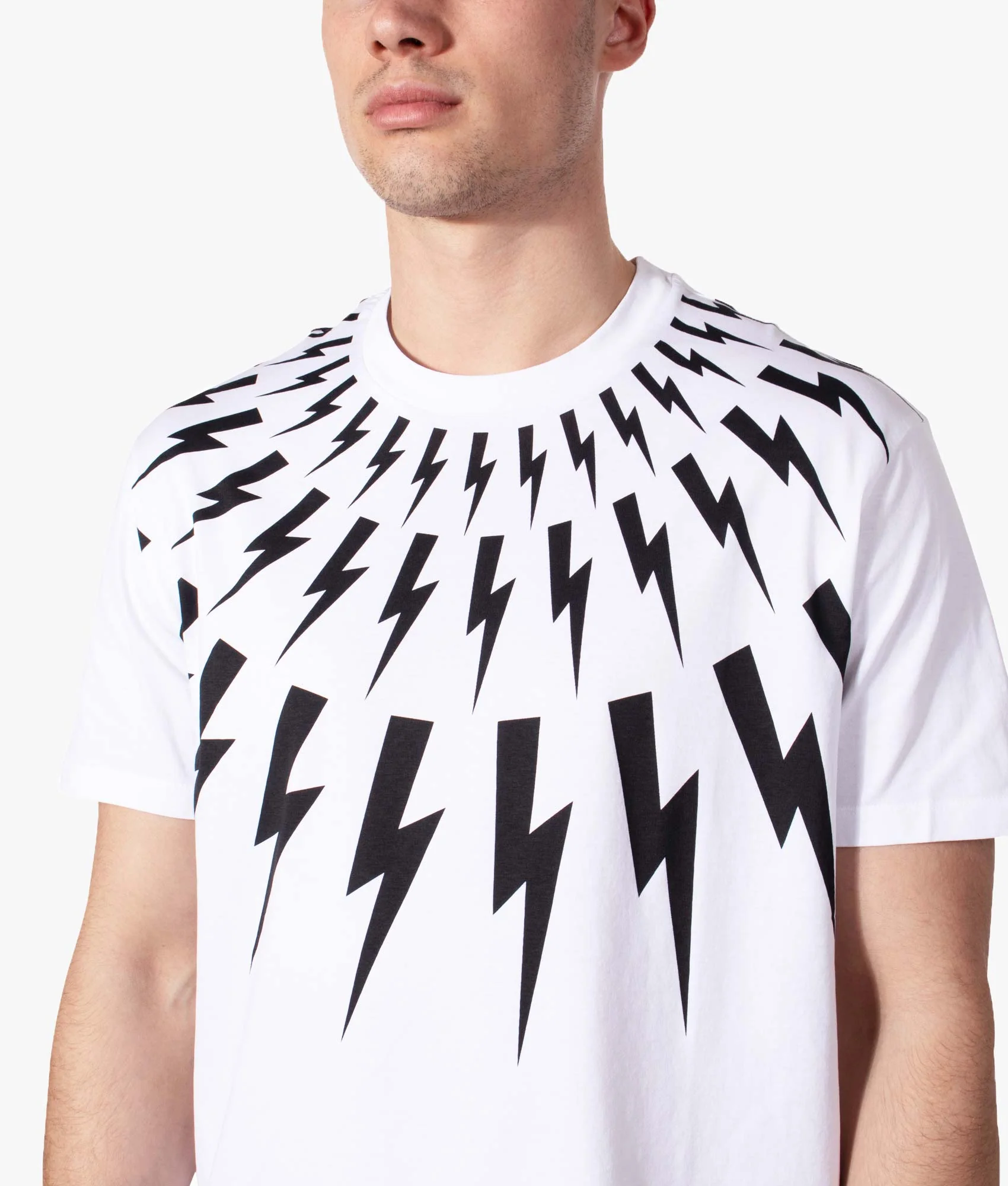 Fair-Isle Thunderbolt T-Shirt - Image 3