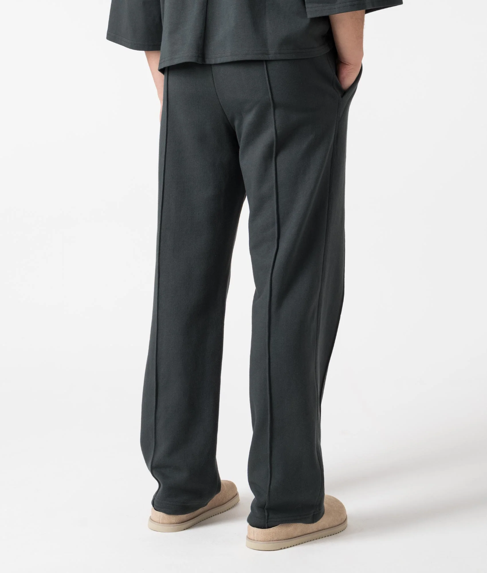 Relaxed Fit Essential Pleated Joggers - Image 4